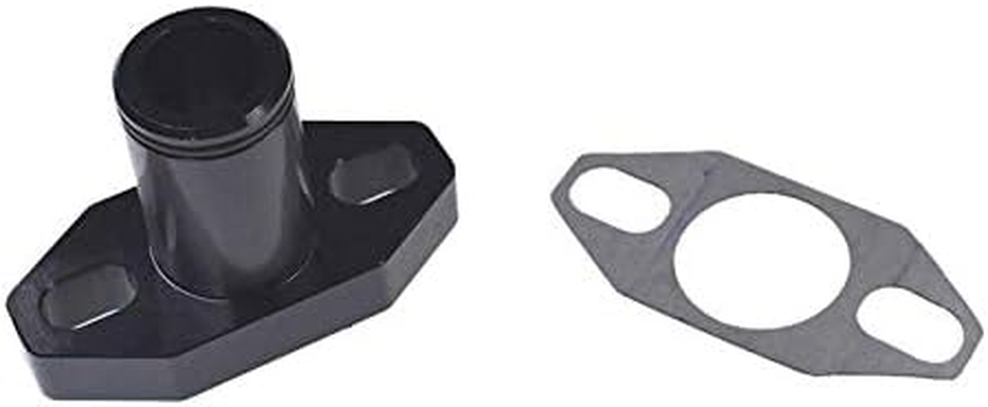 Mingdun Adjustable CNC 32Mm-40Mm Intake Manifold with Connector for 49Cc 60Cc 66Cc 80Cc Motorized Bicycle Bike Gas Bicycle Motor Engine Kit High Performance Black - Silver image number 3