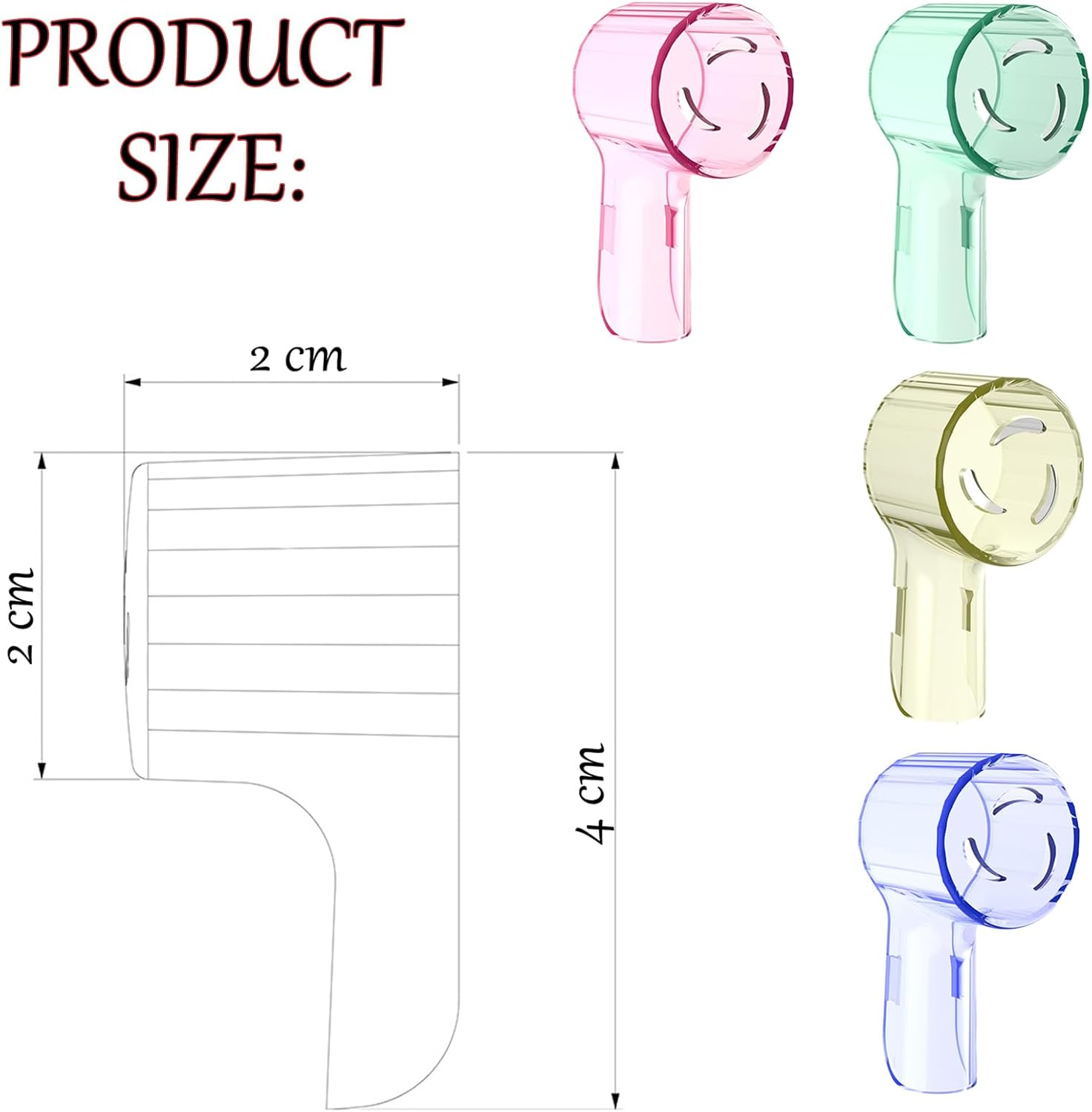 Toothbrush Head Cover Caps for Oral B, Compatible with Io Series,Io Replacement Brush Heads, Pro Series, Vitality Plus, Travel Toothbrush Cap Protects Brush Head