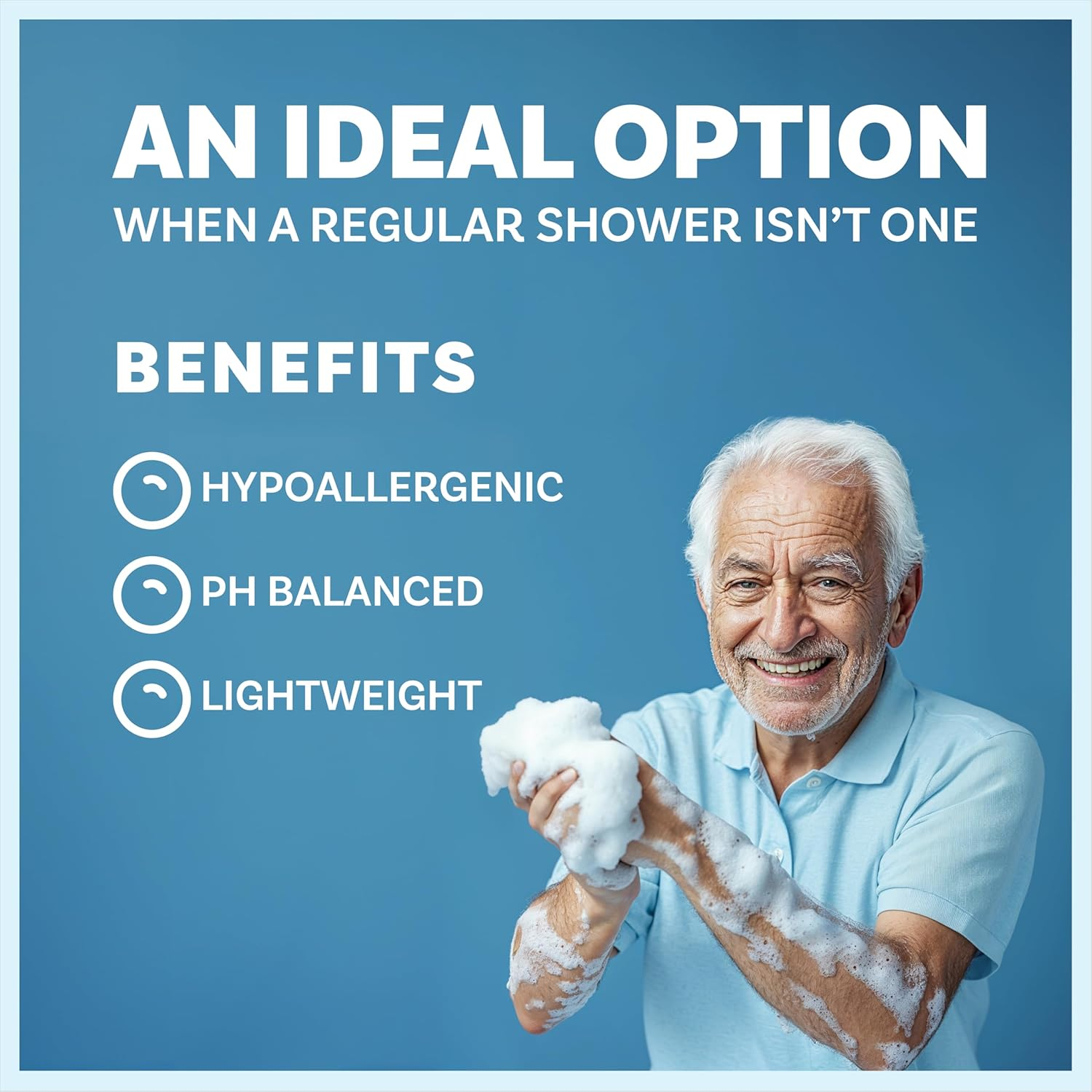 Scrubzz Disposable No Rinse Bathing Wipes - 25 Pack - All-In-1 Single Use Shower Wipes Simply Dampen Lather and Dry without Shampoo or Rinsing image number 5