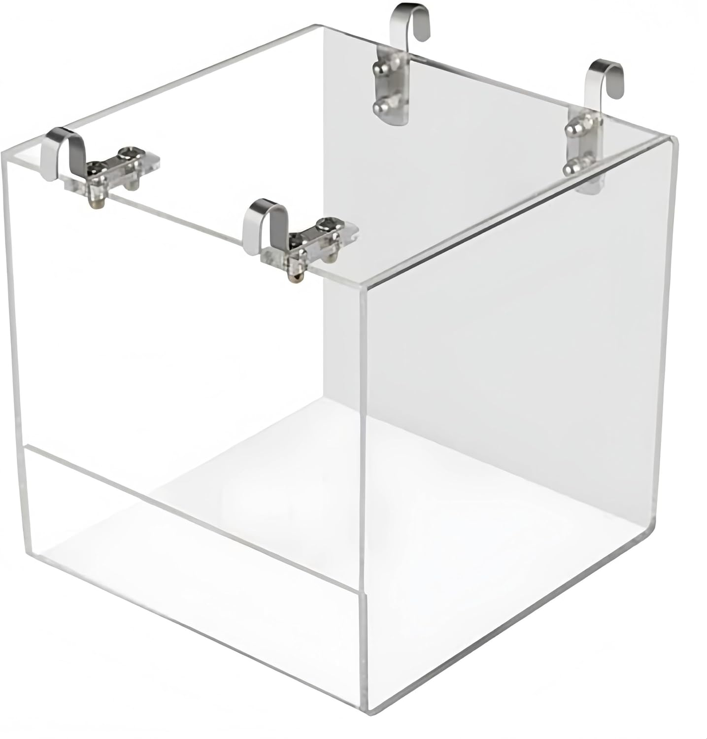 Acrylic Hanging Bird Bath for Cage Bird Bath for inside Cage Parrot Bath for Cage Hanging Bird Bath Cube Bird Bathtub Bath No-Leak Shower Box Cage Accessory image number 2