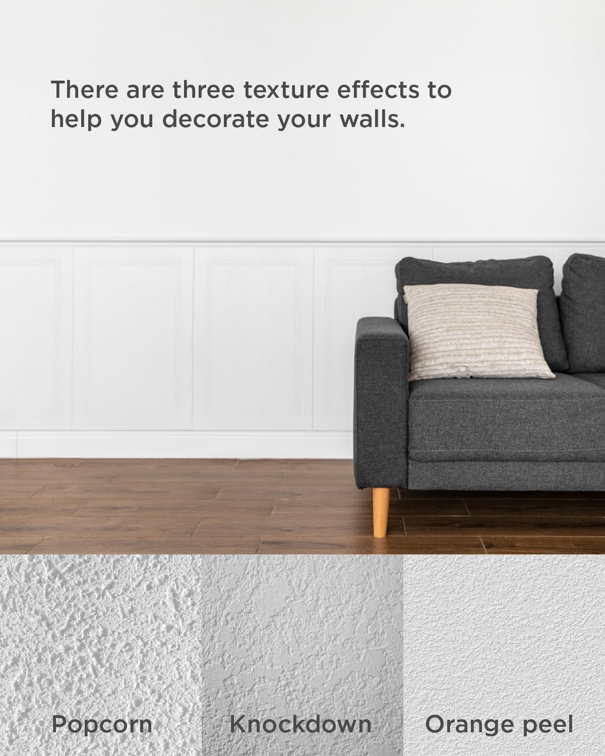 Texture Spray Gun with 5L Hopper, 3 Nozzle Sizes: 4.5/6.0/8.0Mm for Knockdown Popcorn, Drywall Hopper Texture Sprayer for Wall, Ceiling, Patch Works, Elbow Hose Included