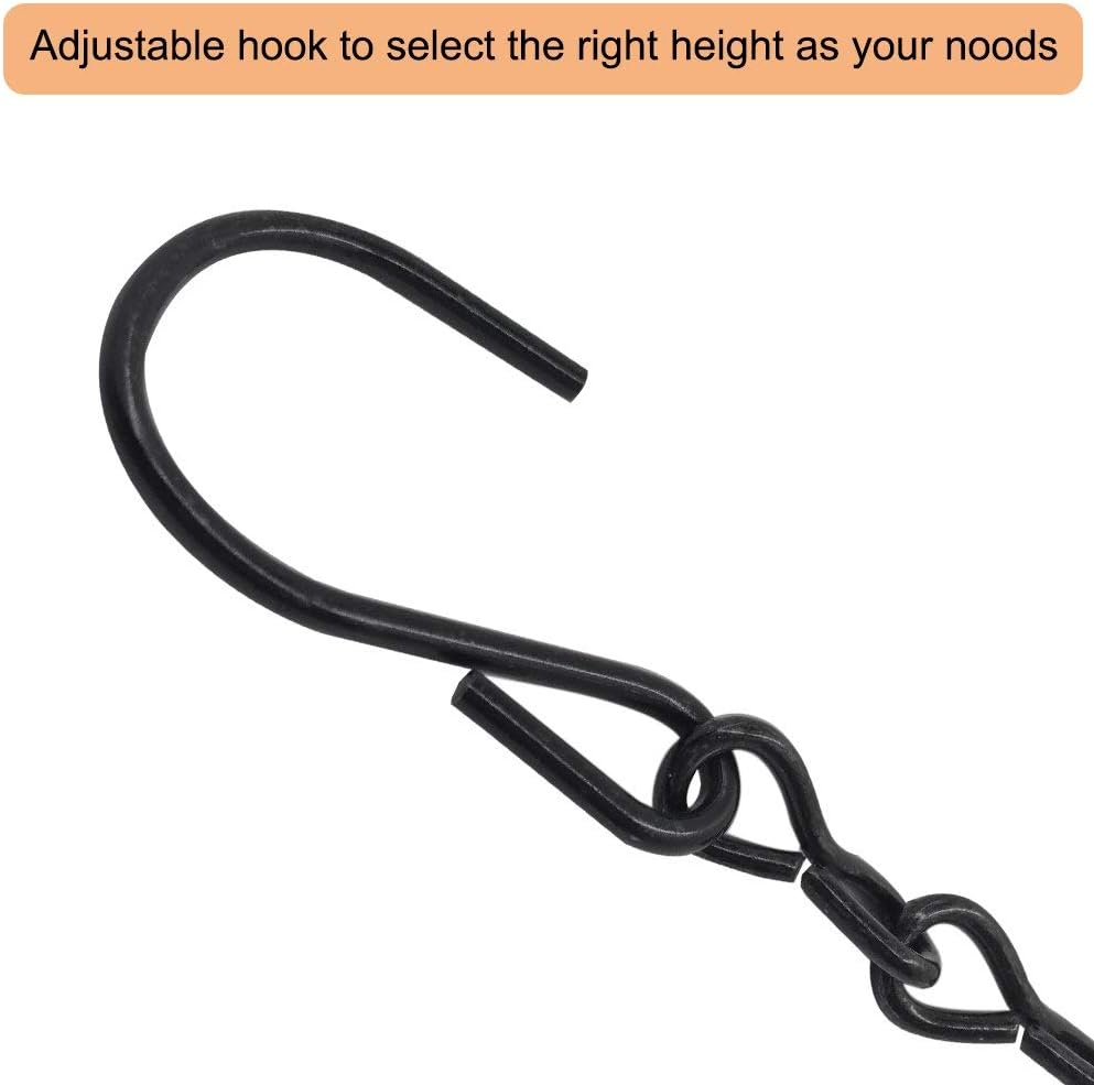 SENHAI 10 Pcs Swivel Hooks Clips for Wind Spinners Wind Chimes 5 Pcs Hanging Chains for Bird Feeders Billboard Chalkboard Planter (9.5 Inch) S Hook for Crystal Twisters Party Supply image number 5