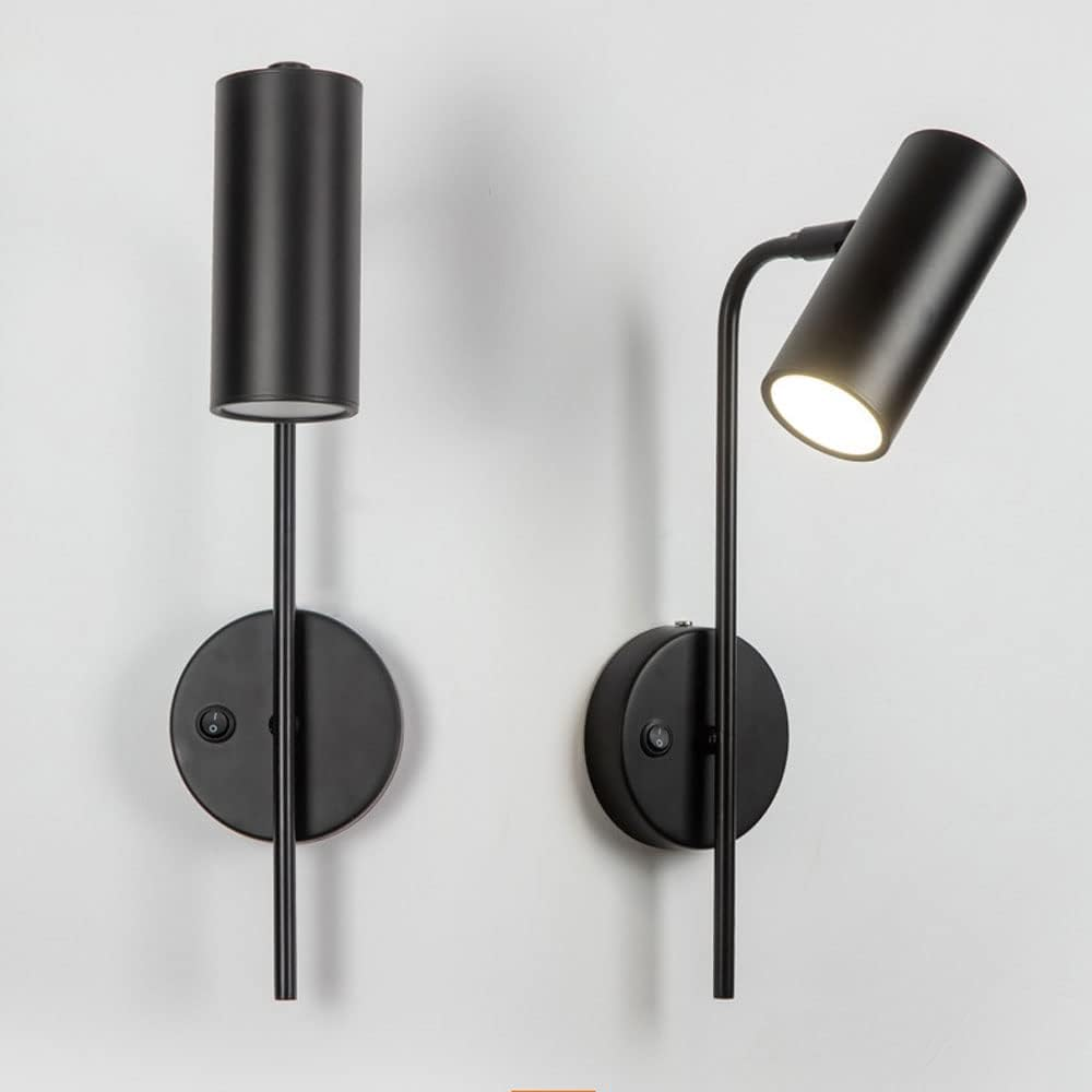 Adjustable Wall Light Hardwired Sconce with Switch, 360&deg;+180&deg; Rotatable Wall Mounted Lamp, Bedroom Bedside Reading Wall Lights, Living Room Study Wall Lamps, E27 Socket XXZ image number 4