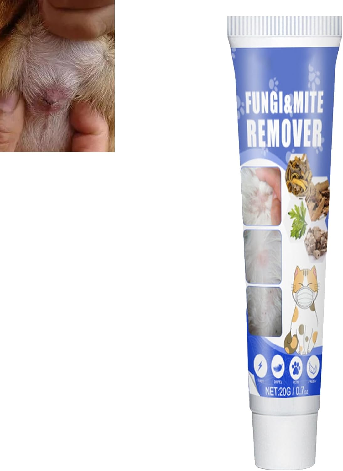 Pet Mite Repellent Cream, Pet Mite Repellent Cream, anti Mites for Dogs, Dog Mite Remover, Pet Mite Repellent Cream, Grass Mites Economy Set for Dogs, Safe Solution for Dogs image number 2