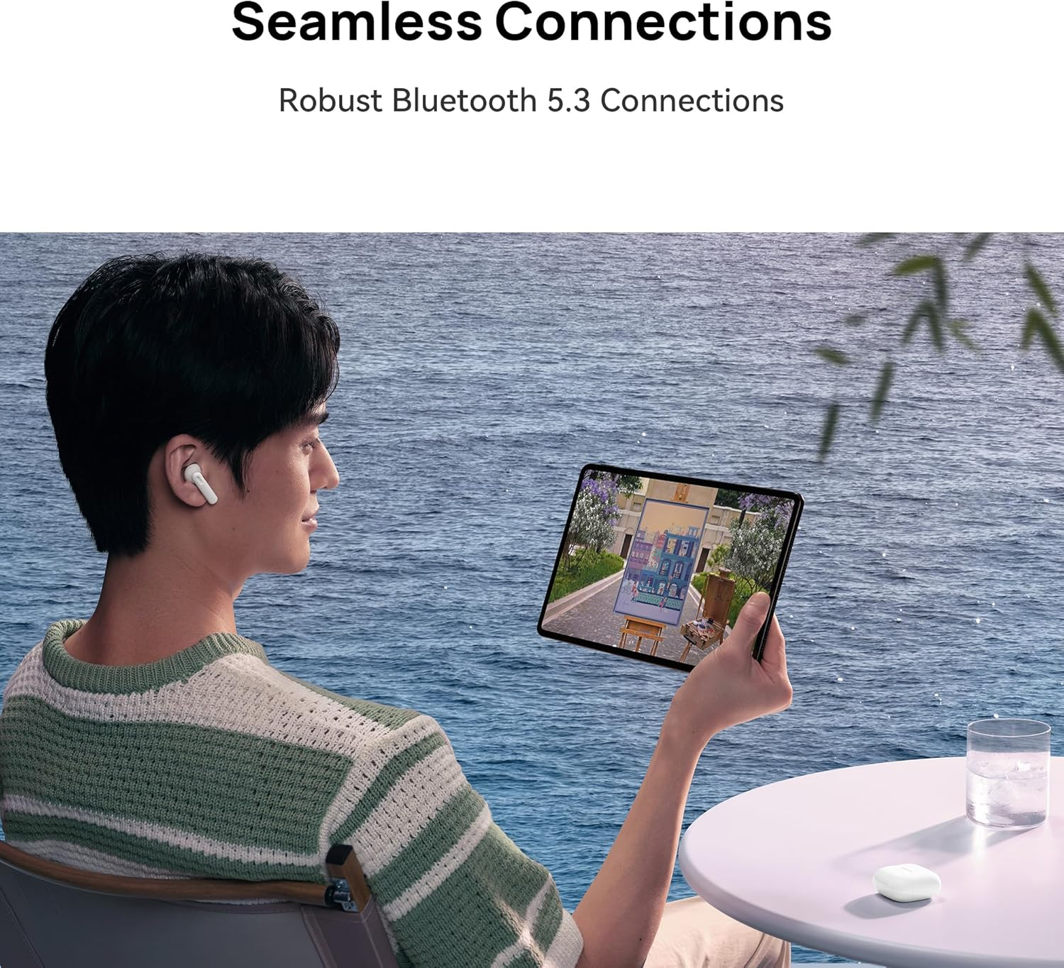 HUAWEI Freebuds SE 2 Wireless Headphones, White, Bluetooth, up to 40 Hours Battery Life, Lightweight and Comfortable, Balanced Sound, AU Version image number 2