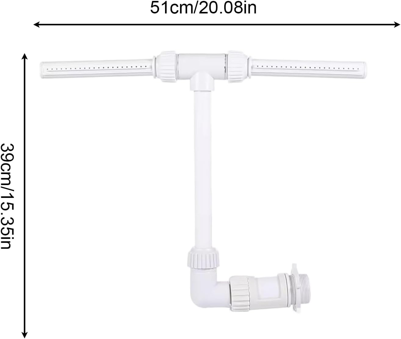 Pool Water Fountain, Inground Pool Sprayer Fountain, Double Spray Waterfall for Fish Pond Plant Irrigation Campus Facility Managers Gardening Area Camping Site image number 3