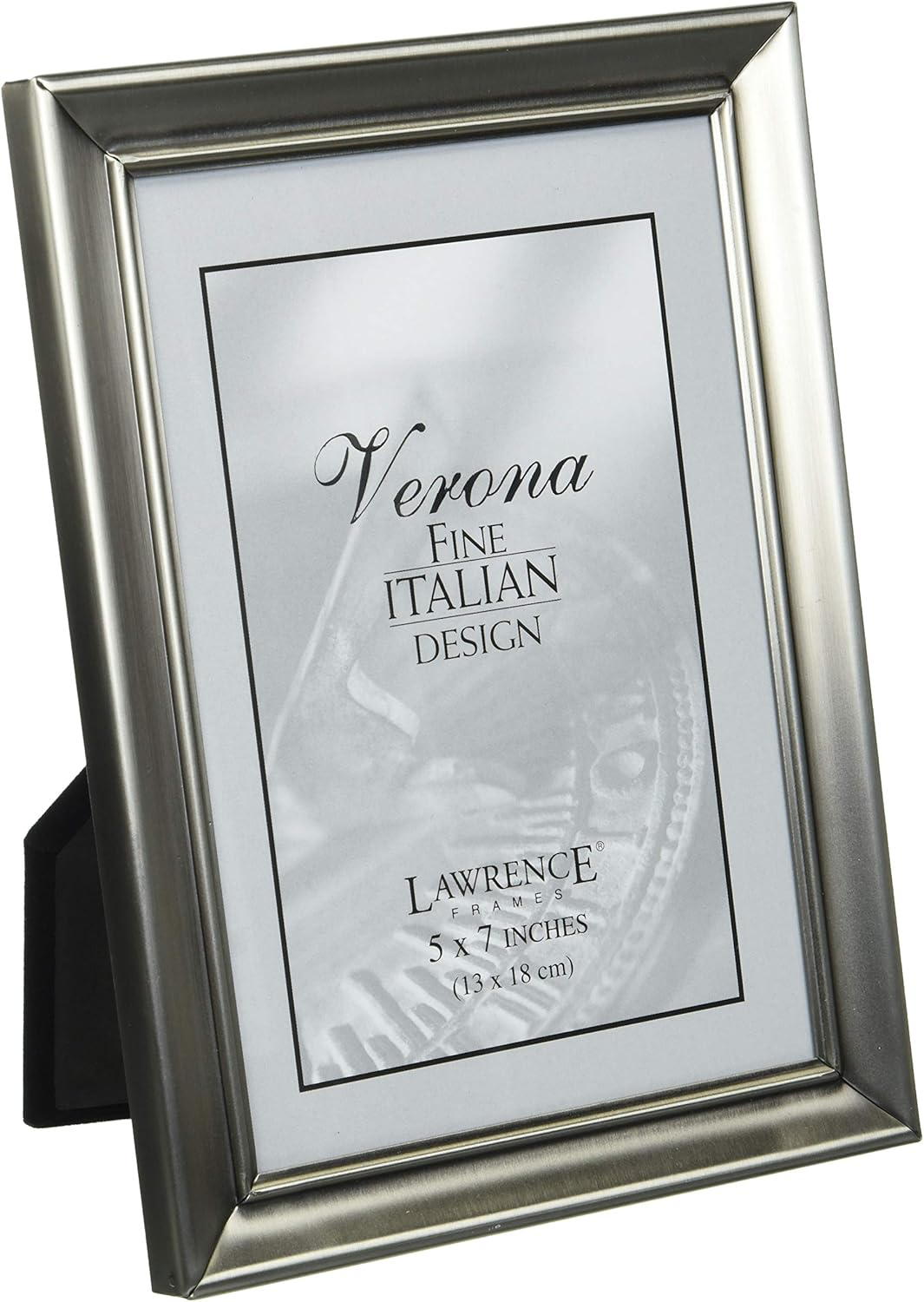 Lawrence Frames Brushed Pewter 8 by 10 Metal Picture Frame image number 4