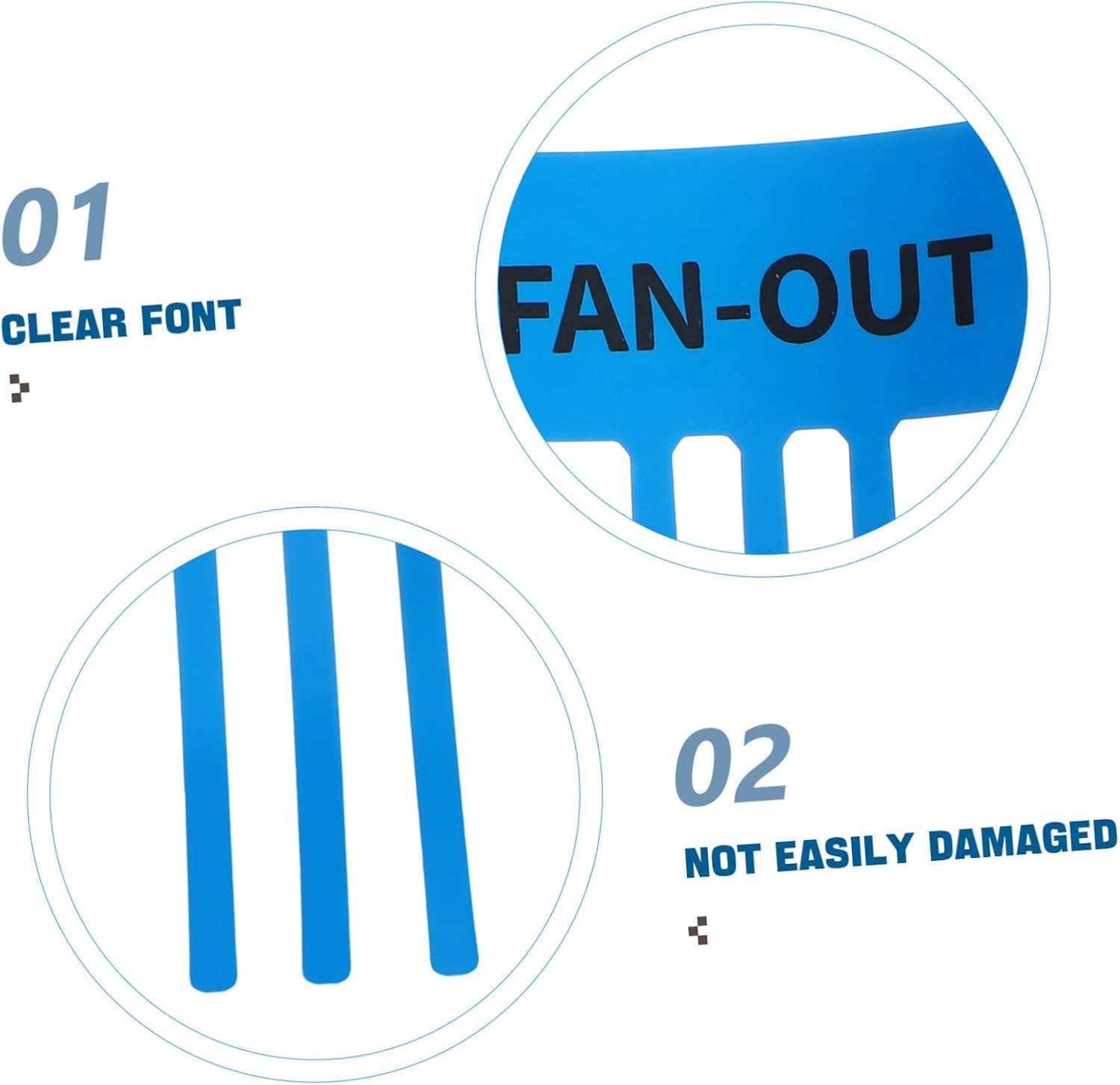 DECOMELODY 10Sheets Self-Adhesive Air Conditioner Streamers Airflow Decal Stickers for Ac Heat Exhaust Fans - Red image number 3