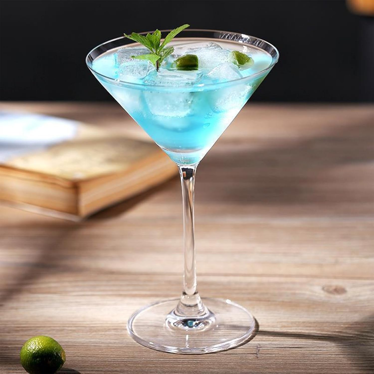 6 PCS Classic Martini Glass Set, Hand Blown 3.7 Ounce Cocktail Glasses, Perfect for Cosmopolitan Gimlet Home Bar Party and Gift Set of Elegant Martini Drinkware image number 1