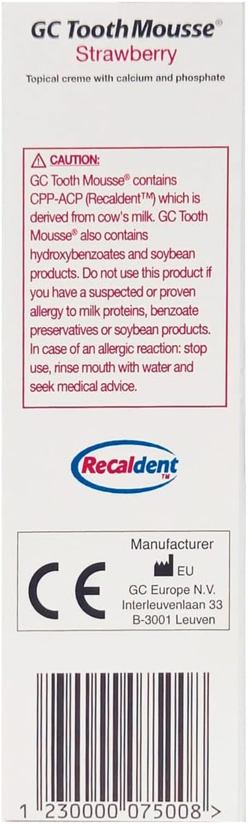 GC Tooth Mousse 40 G, Strawberry image number 1