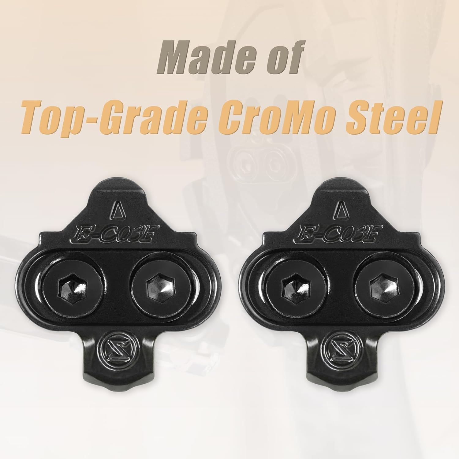 Cyclingdeal Bike Cleats Compatible with Shimano MTB SPD Pedals SM-SH51 or SM-SH56 - for Indoor Cycling Spinning & Mountain Bicycle Shoes - Single-Release 12&deg; Float or Multi-Release 4&deg; Float image number 1