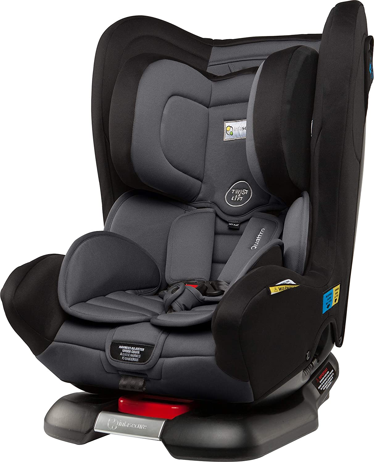 Infasecure Quattro Astra Convertible Car Seat for 0 to 4 Years, Grey (CS8113) image number 1