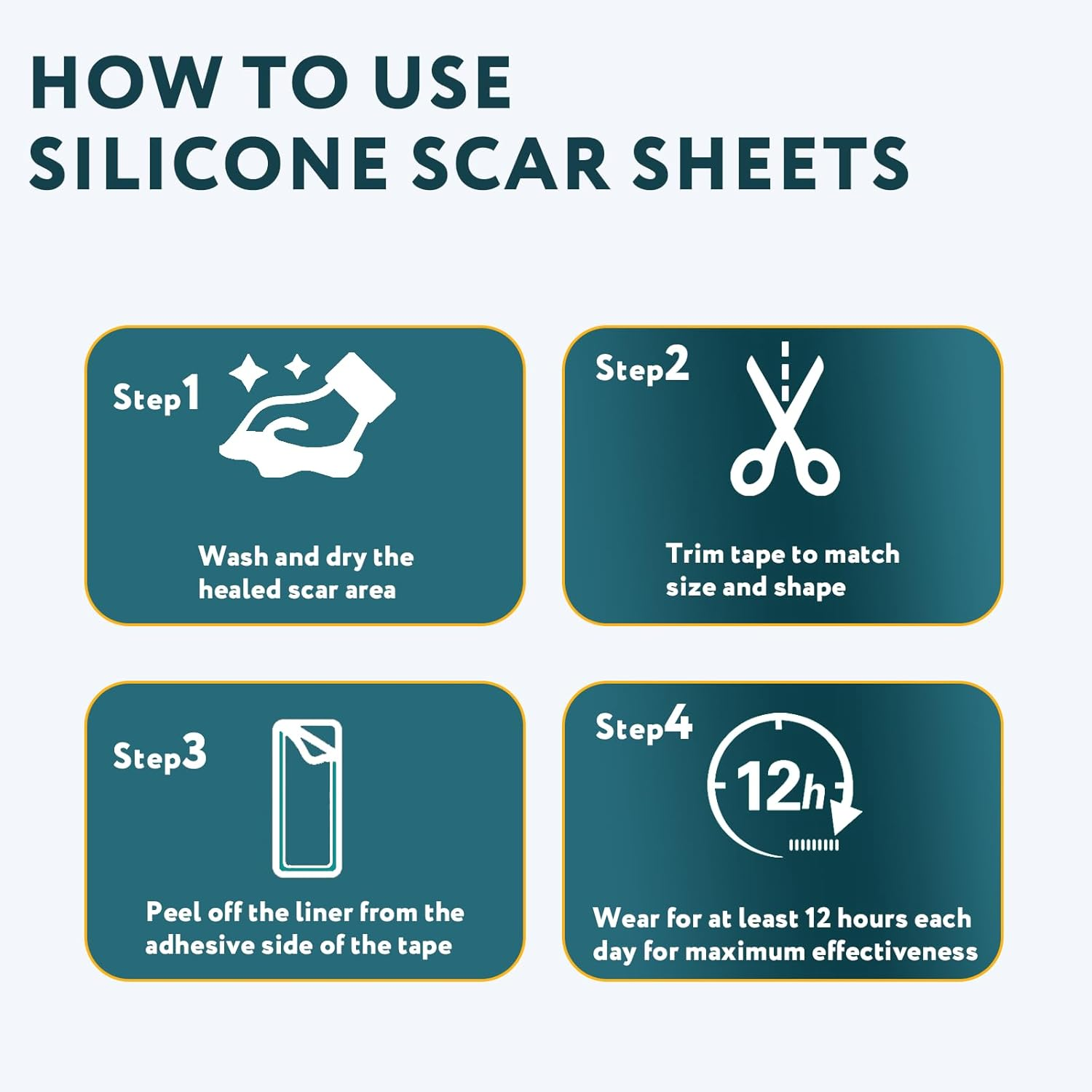 Silicone Scar Sheets, Silicone Scar Tape for Surgical Scars - 60" X 1.6" Roll - 1.5M, Medical Grade Reusable Effective Scar Removal for Keloid, C-Section, Tummy Tuck, and Acne image number 5