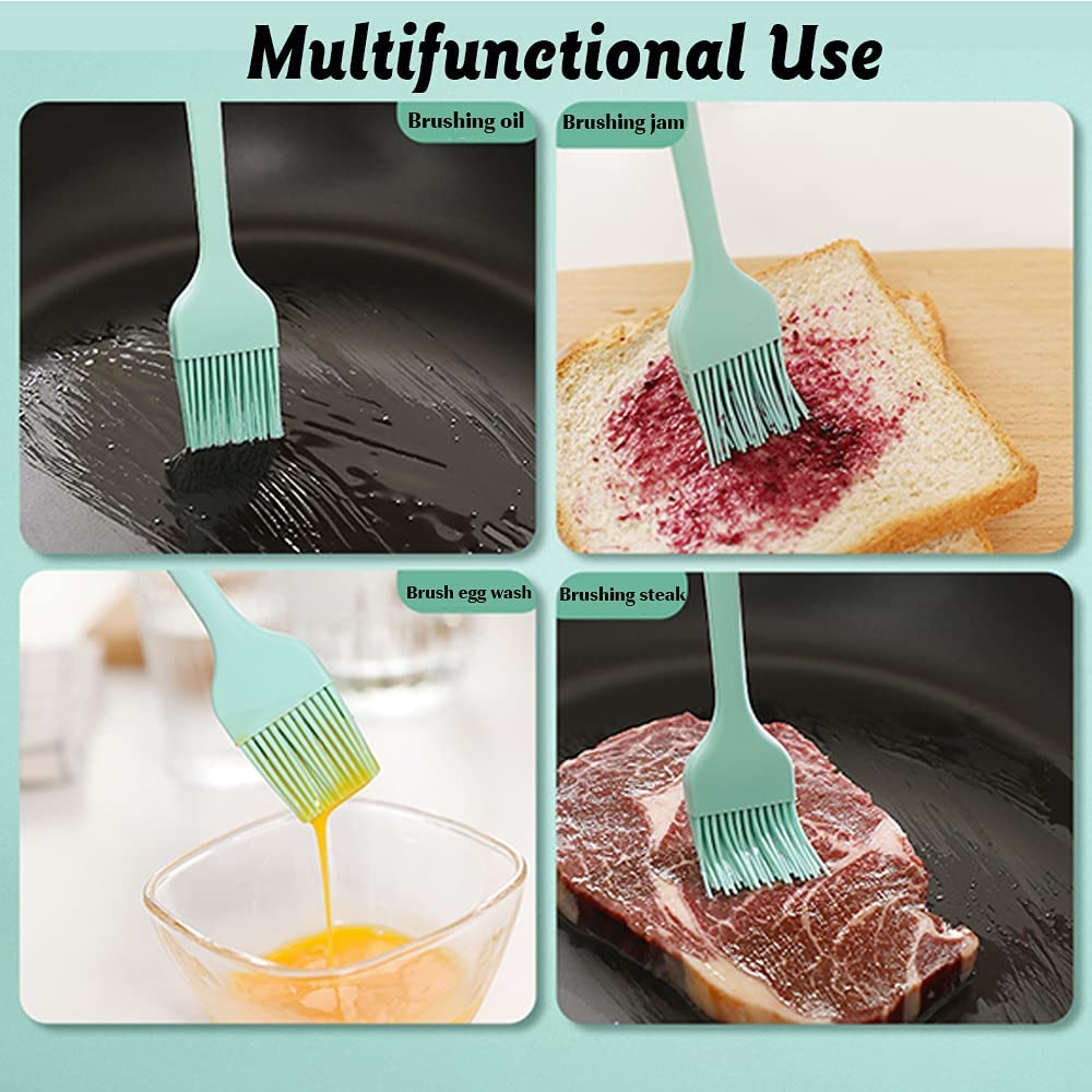 Silicone Baking Mats Non Stick Reusable,Oil Brush,Baking Mat Sheet Baking Tray Liner Set 30 * 40Cm,6 Sheets-Reusable Professional Quality,Nontoxic Cookingmat (Type 1)