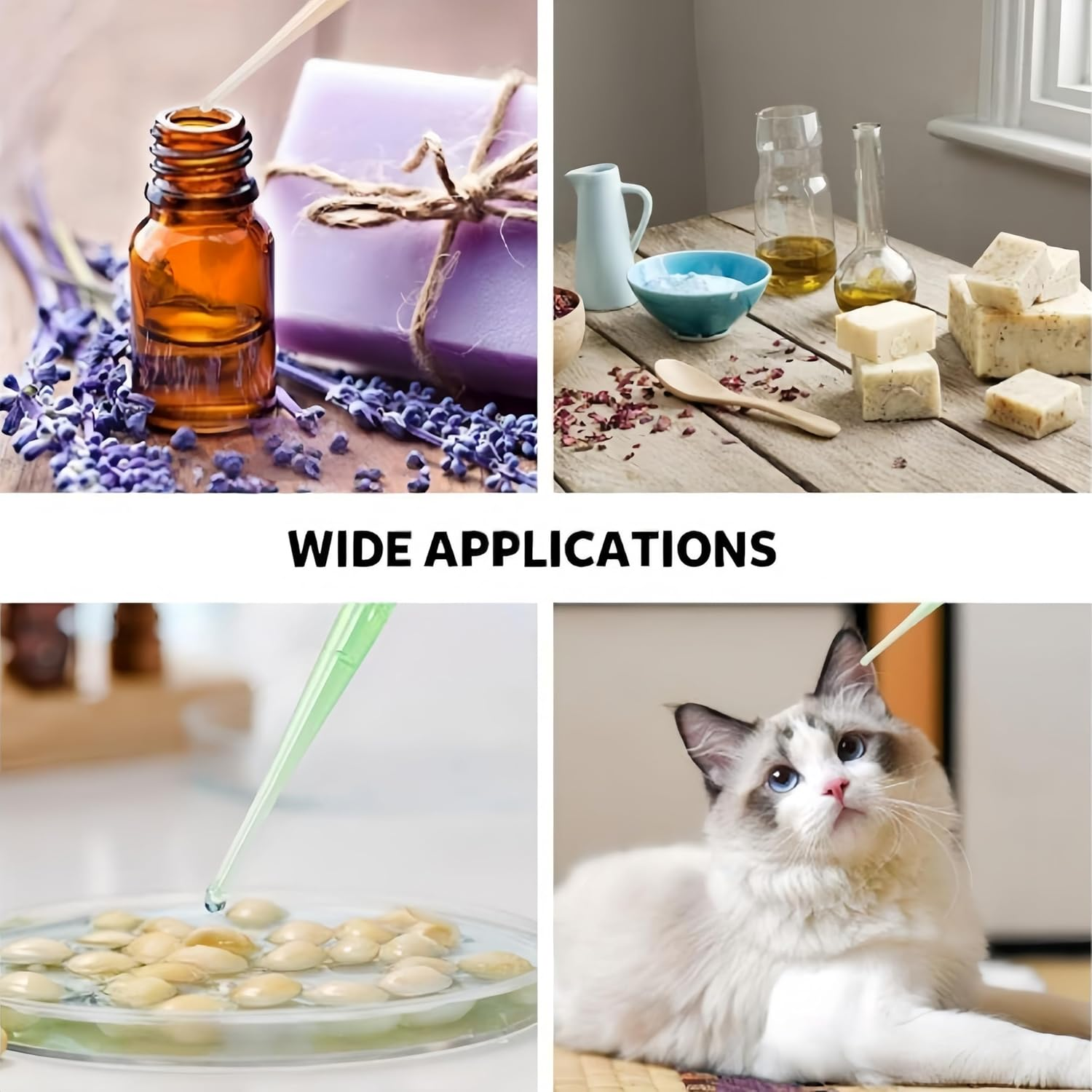 200PCS Graduated Transfer Pipettes, Transfer Pipettes，3Ml Calibrated Dropper Suitable for Essential Oils & Science Laboratory image number 2