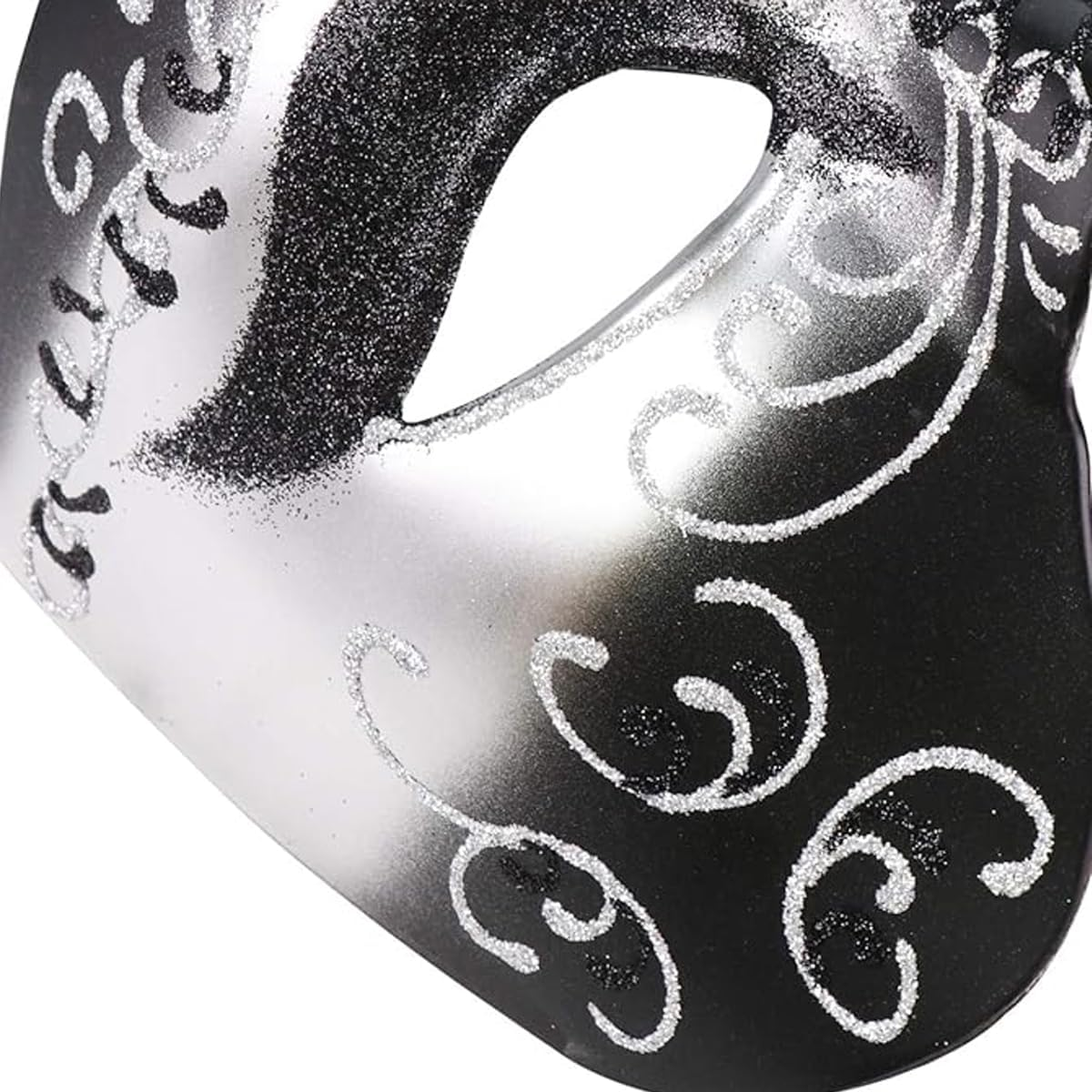 AIMALL Elegant Half Face Ghost Mask Series, European and American Style, Suitable for Halloween Carnival, Opera Ball and Nightclub Party - 7.87X5.91X1.18 Inches - Double-Purple image number 4