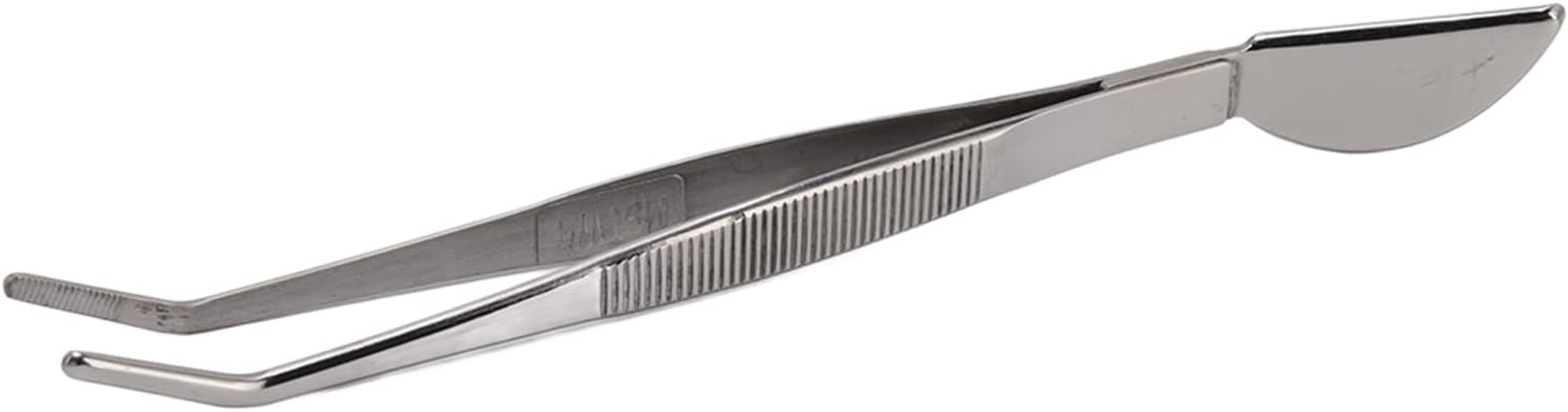 Stainless Steel Bonsai Tweezers, Ergonomical Design Bonsai Tweezers, Long Smooth Edges Surfaces Tweezers for Potted Loosening Soil Planing Grass (Bent) image number 6