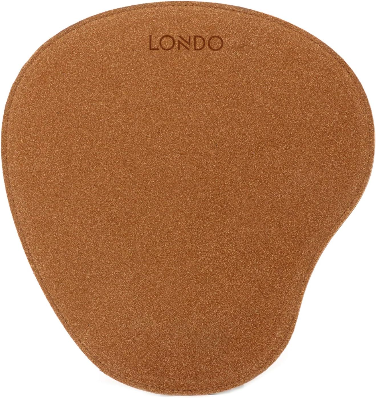 Londo Leather Oval Mouse Pad with Wrist Rest image number 1