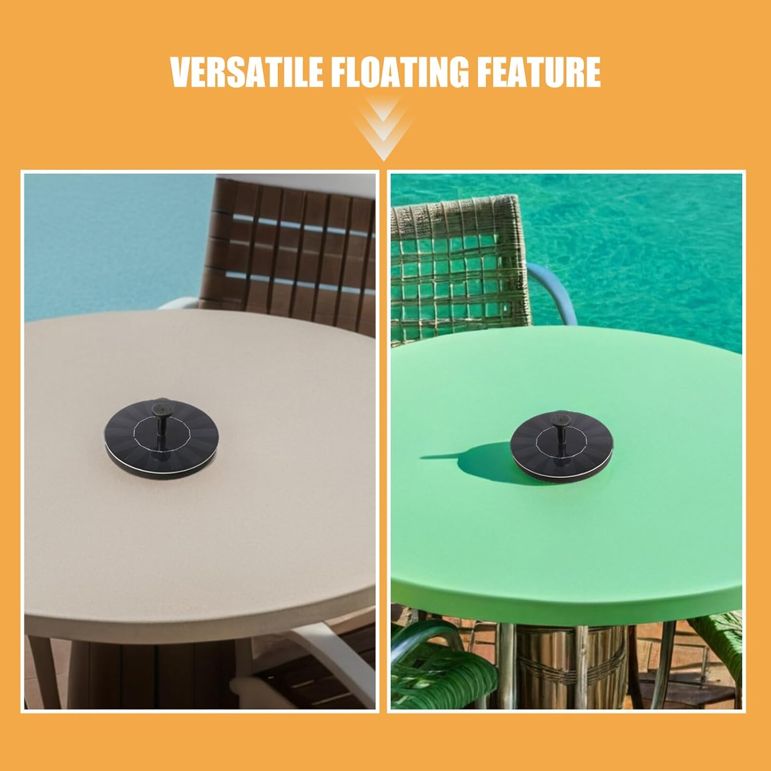 Solar Powered Floating Fountain Pump Silent Water Pump for Garden Ponds Bird Baths Outdoor Decor Sustainable Solar Flowing Water Ornament