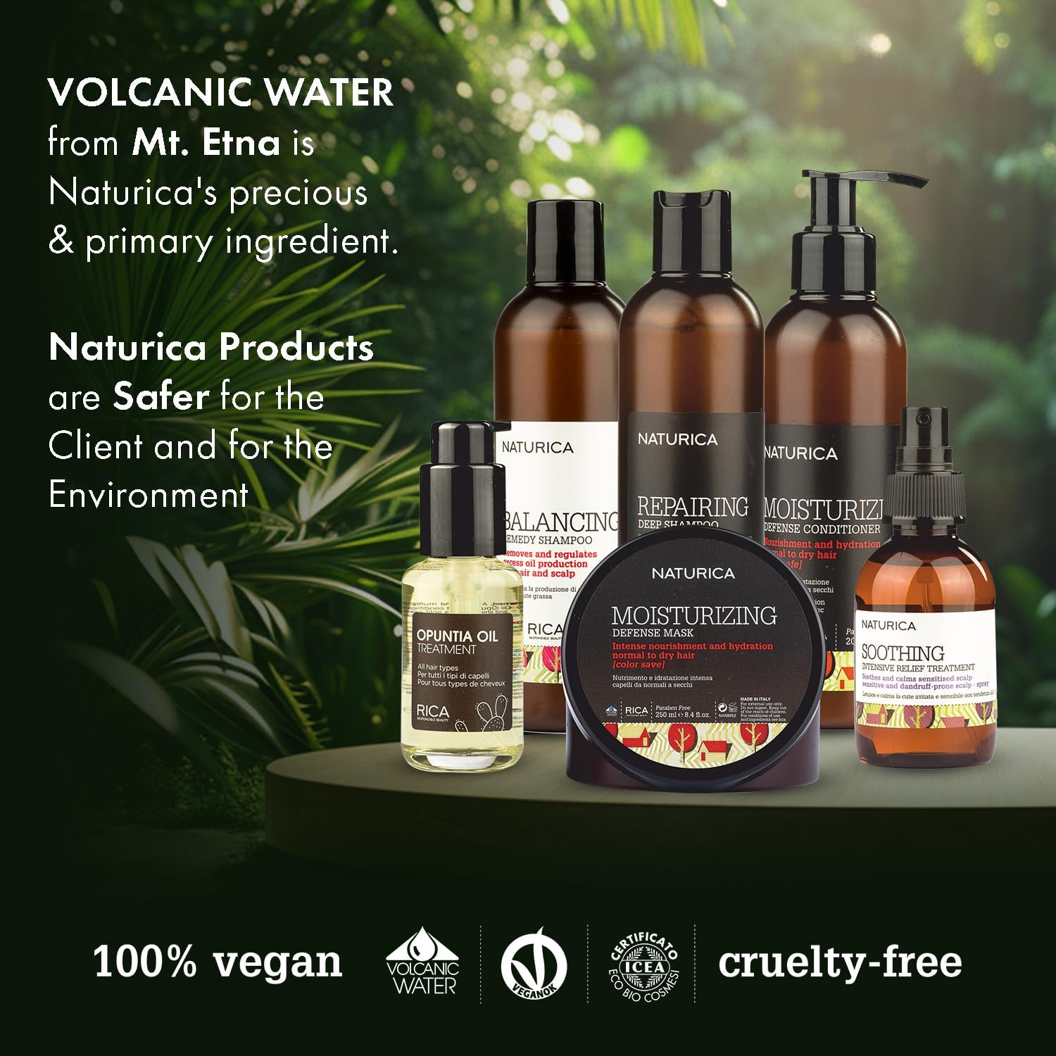 Opuntia Oil Treatment (Color Save) by Rica, Italy - Unique and Multipurpose Oil Treatment Using Prickly Pear (Opuntia) Oil- Unisex- No SLS - No Artificial Dyes- 50 ML image number 1