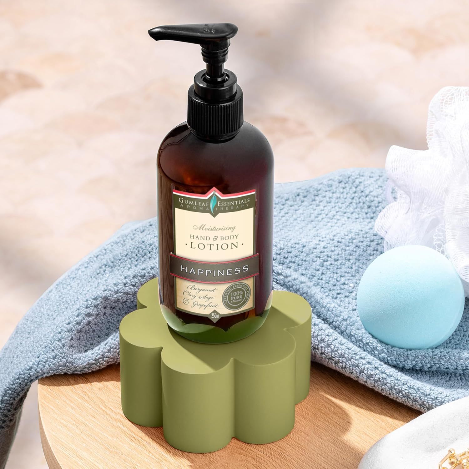 Gumleaf Essentials Happiness Hand & Body Lotion - 250Ml, Australian Made & Owned, Cruelty Free & Vegan, 100% Pure & Natural image number 4