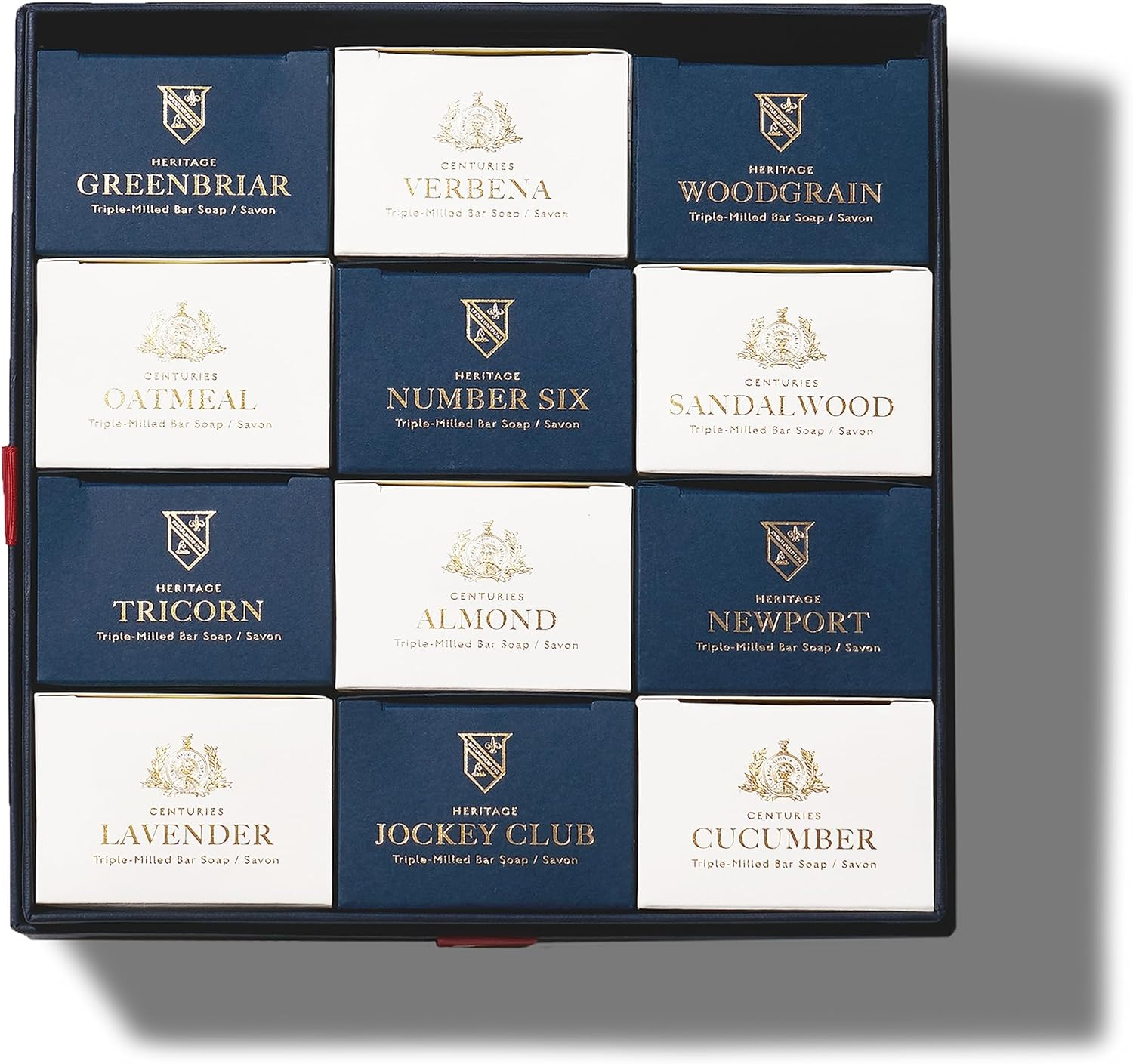 Caswell-Massey Natural Bar Soap Gift Set, Almond, Verbena, Lavender Scents, Triple-Milled Moisturizing Body Soap, Plant-Based for All Skin Types, Men, Women, Made in USA, 3 Bars, 5.8 Oz Each image number 4