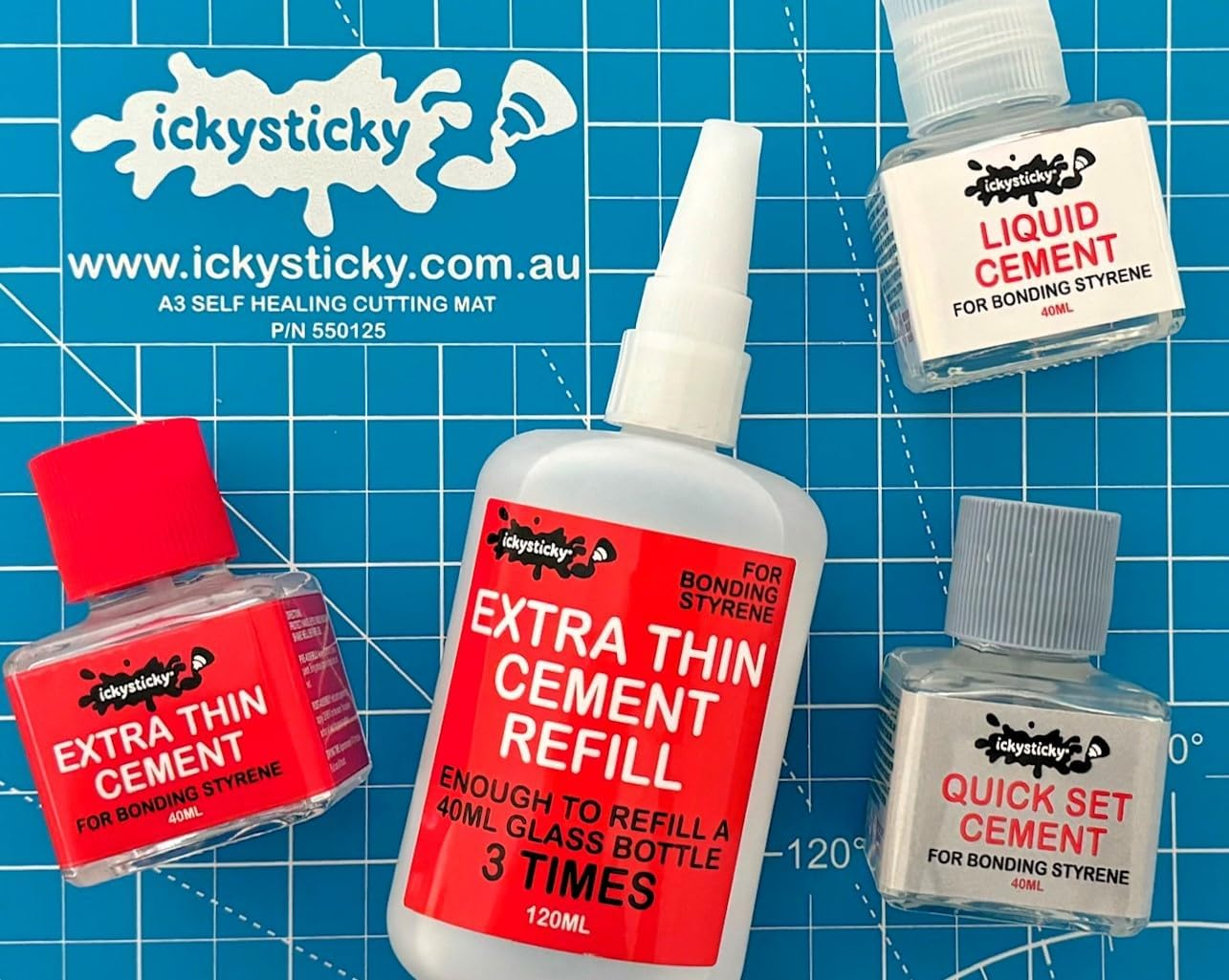 Ickysticky Extra Thin Cement 40Ml for Styrene for Styrene Model Kits Tamiya Kits
