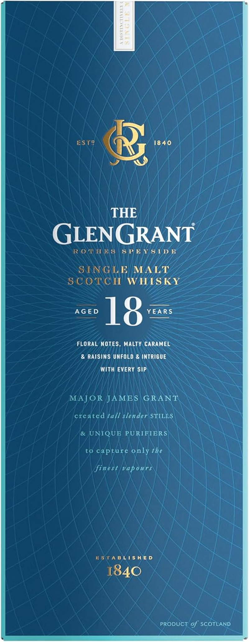 Glen Grant 18 Year Old Speyside Single Malt Scotch Whisky 700 Ml image number 5