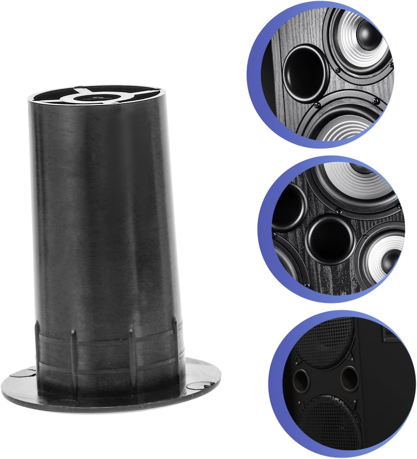 MERRYHAPY 24Pcs Speaker Hole Bass Reflex Tube for Speakers Woofer Port Tube Mounts image number 4