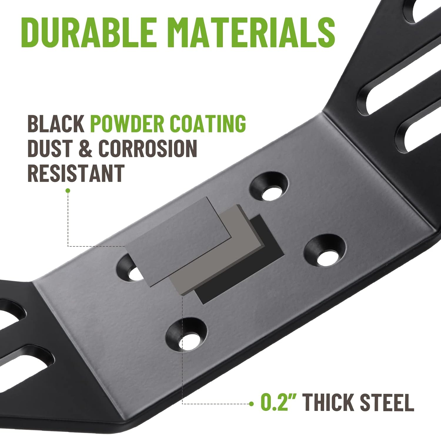 SPARKWHIZ Water Cooler Mount Rack, 5 Gallon Water Cooler Bucket Holder for RV, Truck, Cart, UTV, Mower, Landscape Trailer image number 2