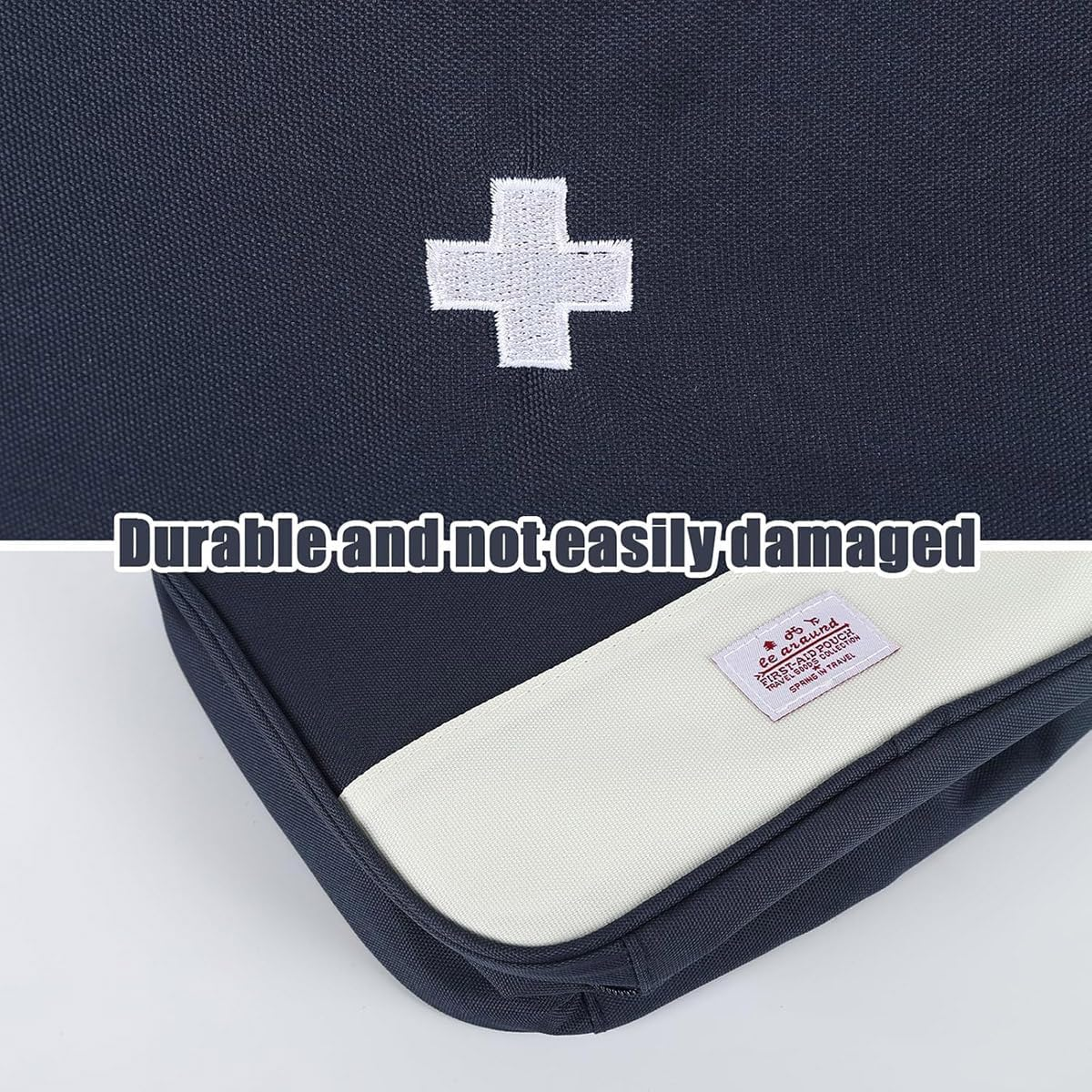 AIMALL 3PCS Portable Medical Bags for Business Travel and Home, First Aid Storage Bags with Durable Design, Smooth Zipper, and Multiple Sizes - Red image number 6