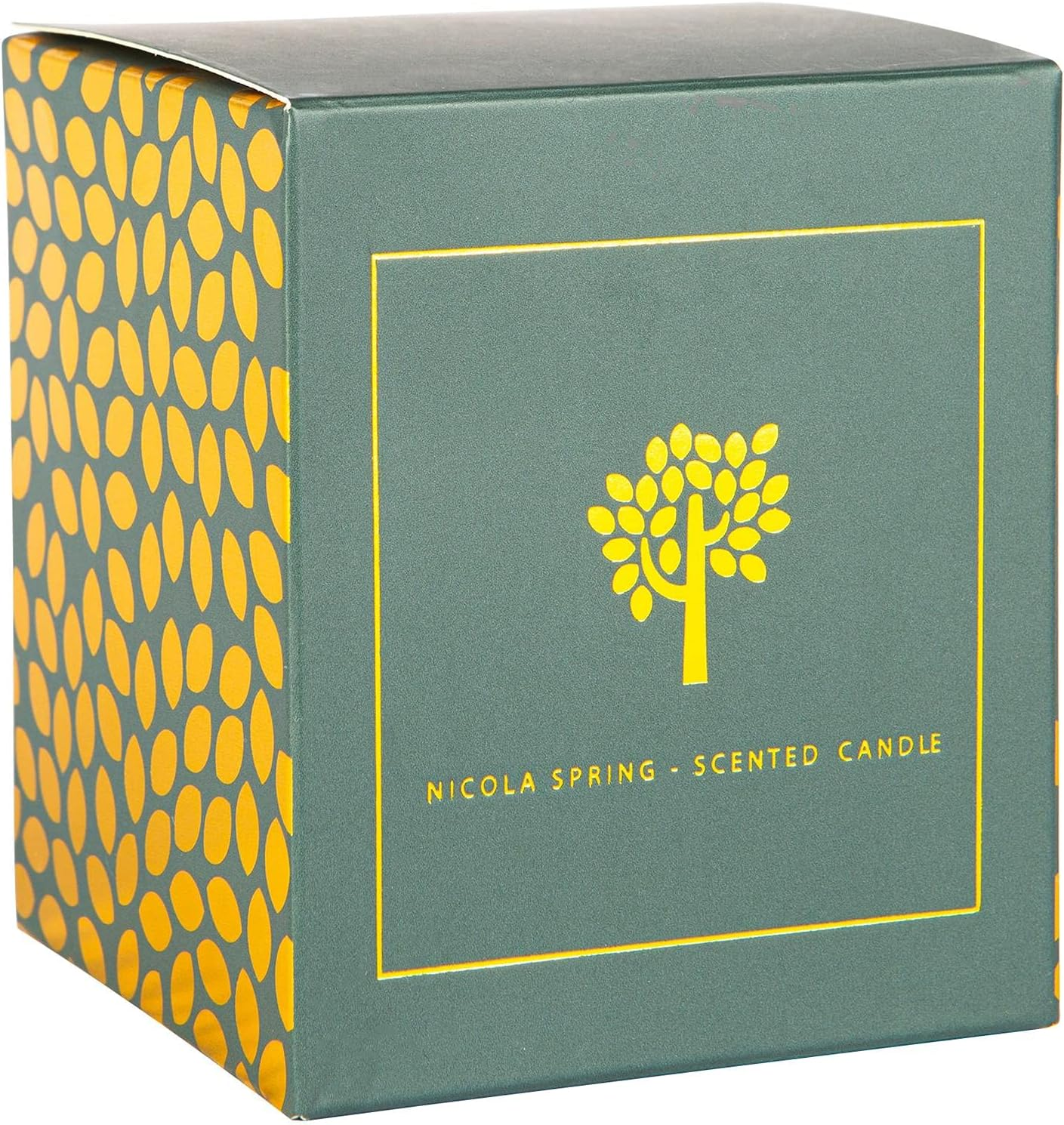 Nicola Spring Cinnamon & Orange Scented Candle - 130G - Natural Soy Wax 21 Hour Burning Time Small Candles Relaxing Fragrance Gift Set Aromatherapy Candle