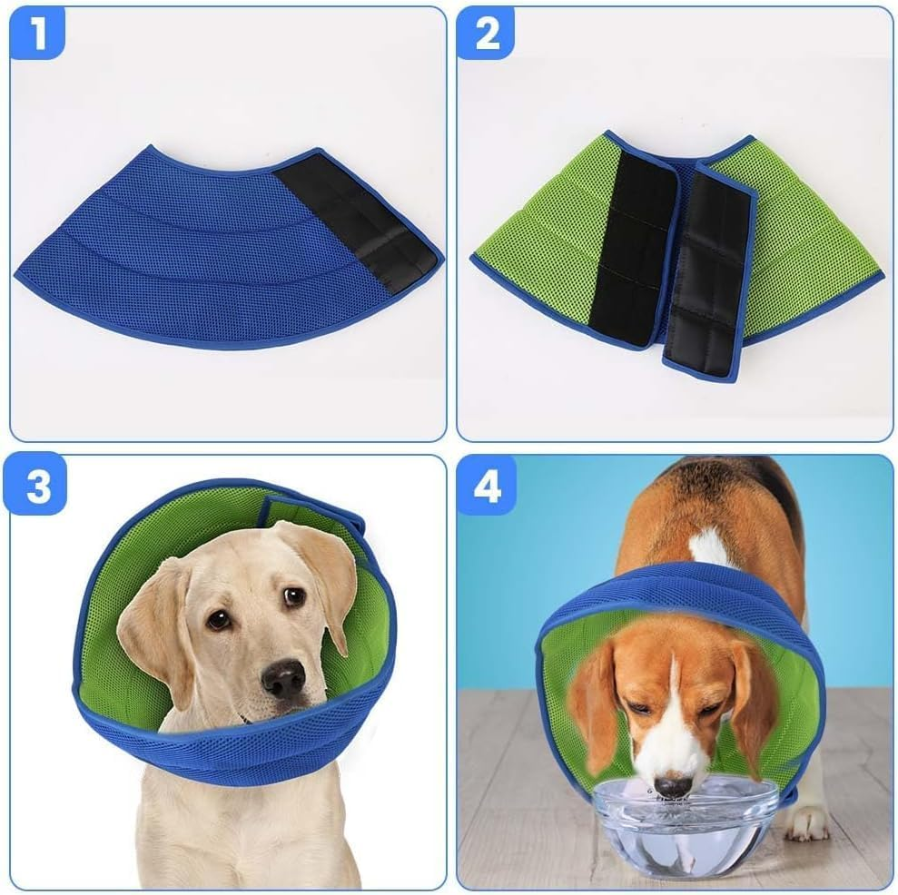 Dog Cones, Soft Recovery Collars and Cones Post Surgery for Medium and Large Dogs, Comfortable Collars for Licking, Adjustable, Dog Collars for Recovery image number 2