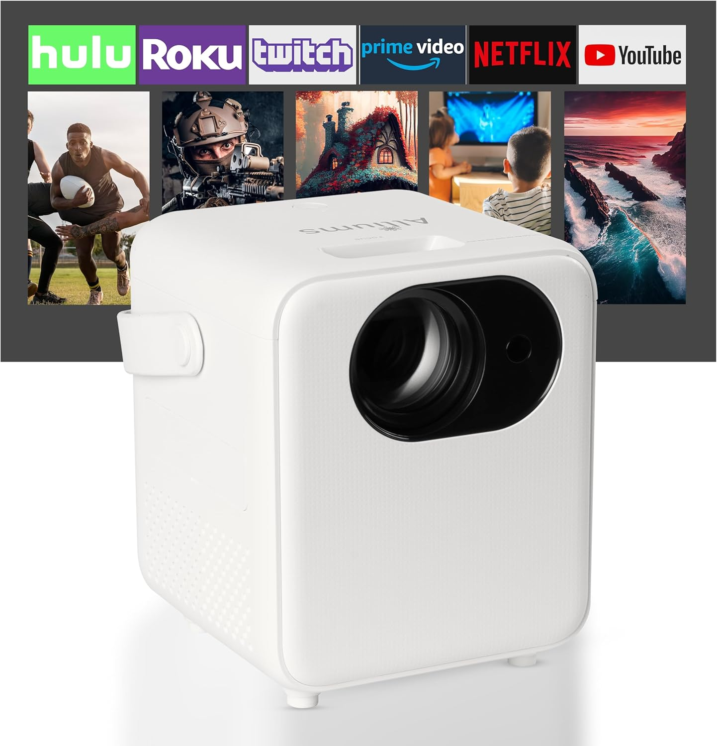 ALLIUMS Ultimate 9500Lumens HD 1080P Supported Projector, Top Projector Choice for Home Entertainment, Projector Excellence at Its Best, Discover the Future of Projector Technology image number 2