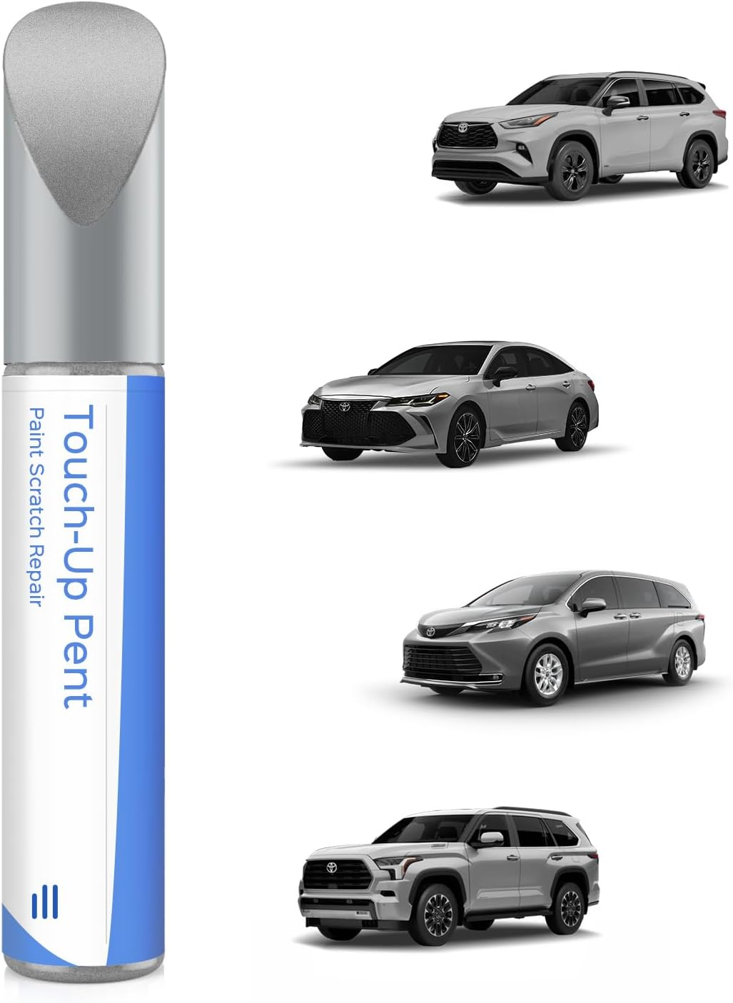 1F7 Classic Silver Metallic Touch up Paint Compatible with Toyota Exact Match Chips and Nicks Touch Up