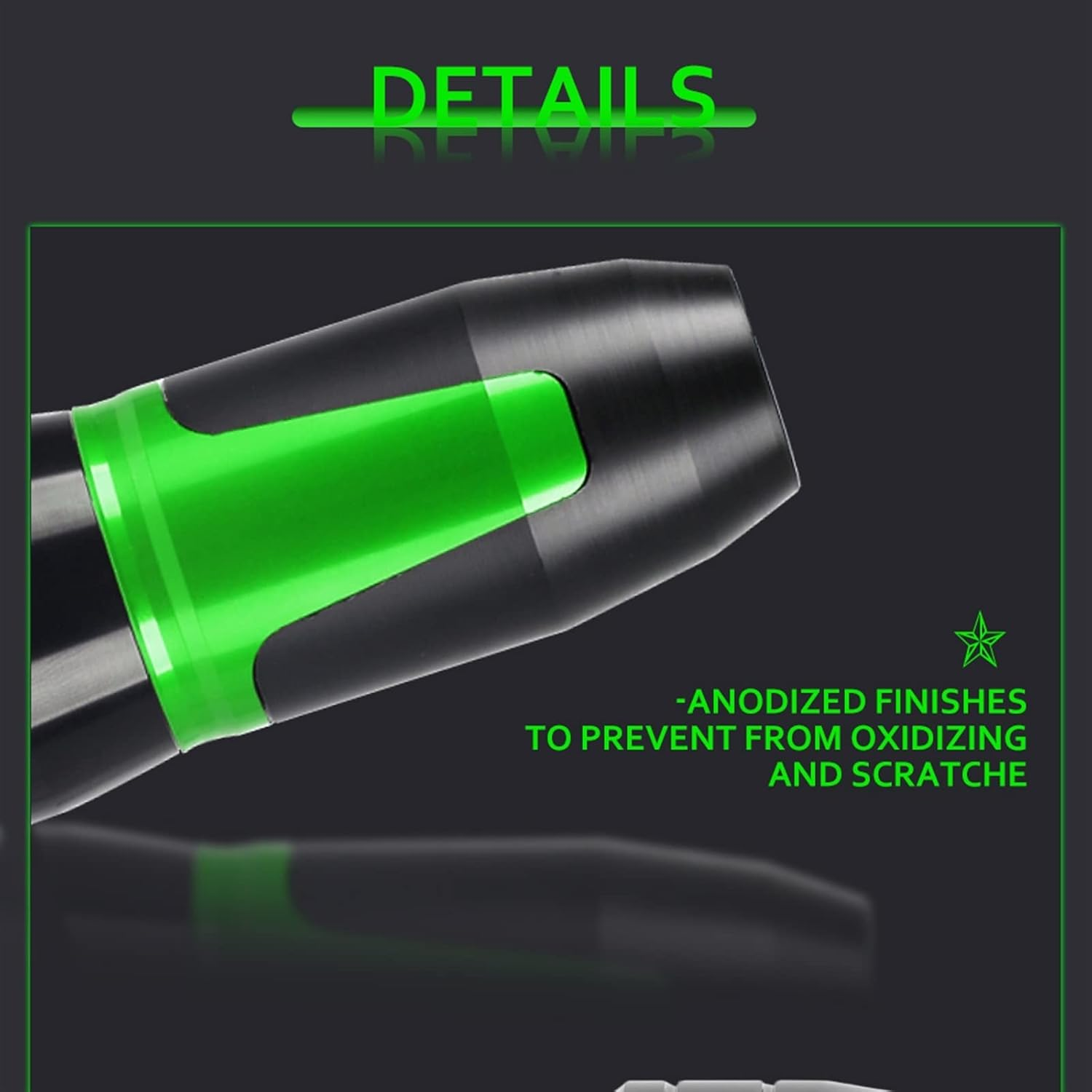 Motorbike Frame Sliders for Y┐AMAHA AEROX155 NVX155 AEROX 155 NVX 155 Motorcycle Accessories Aluminum Exhaust Frame Sliders Crash Pads Falling Protector (Color : Green, Size : AEROX155) image number 6