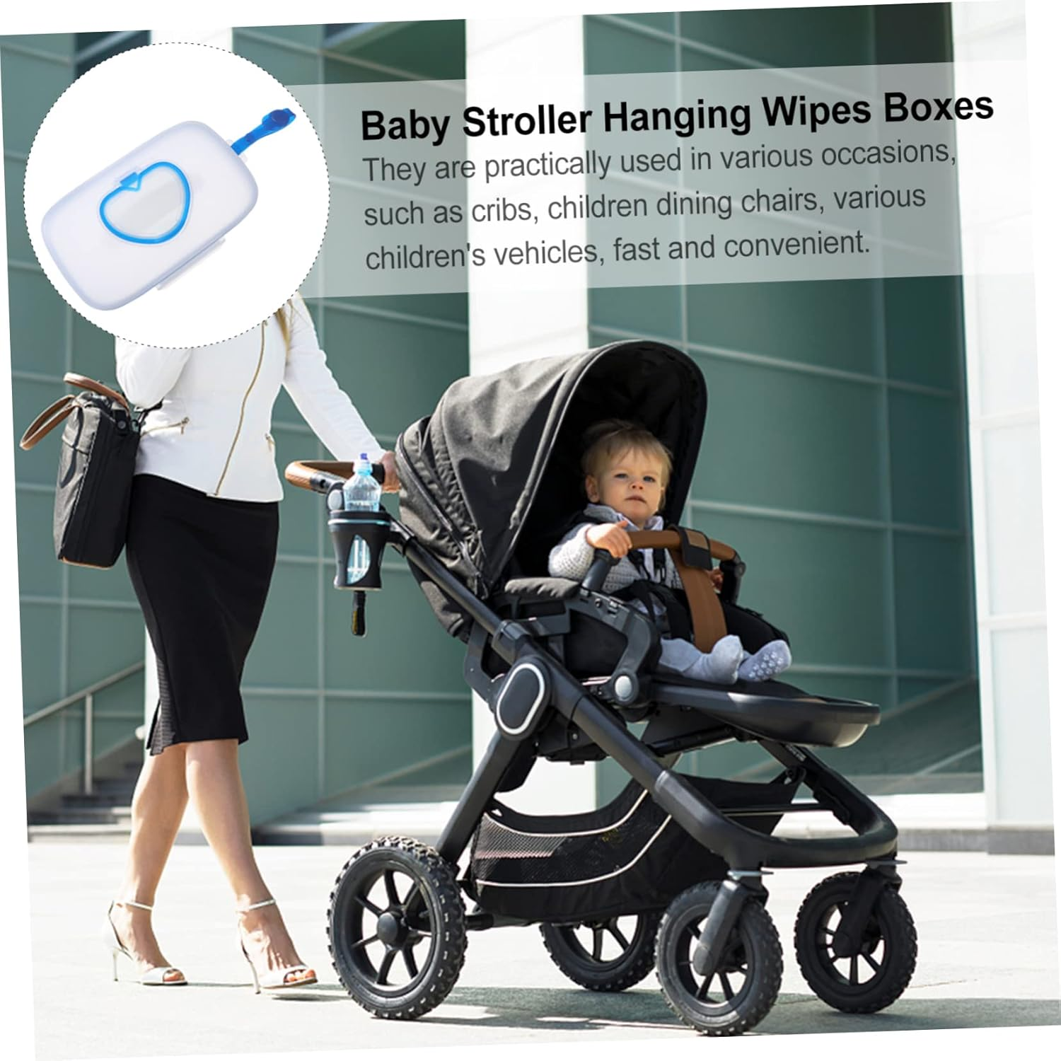 TIDTALEO 1Pc Portable Dispenser Case Reusable Wet Tissue Holder for Strollers Cribs and Travel Moisture Locking Seal Safe Material