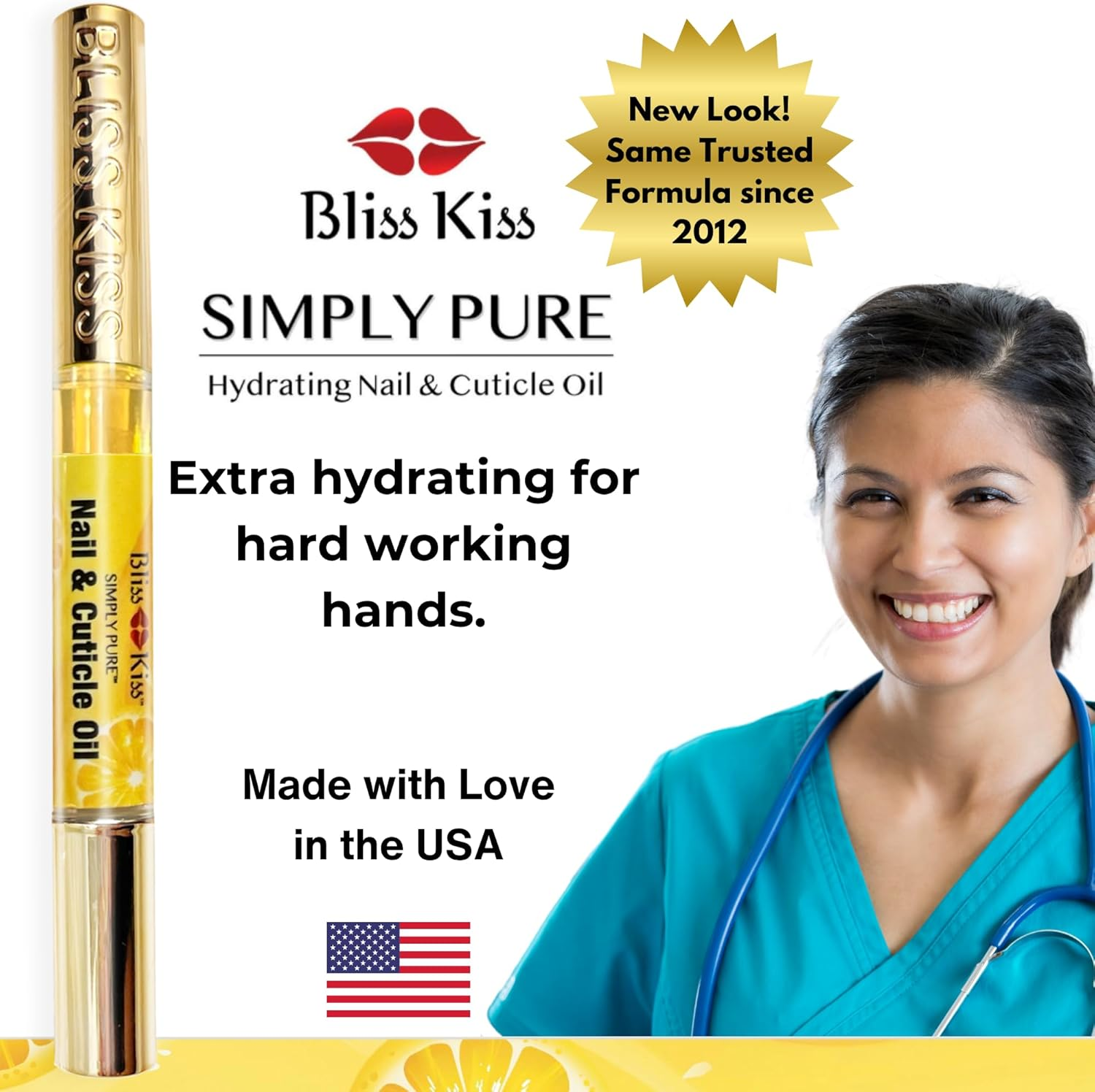 (Crisp) - Bliss Kiss Pure Cuticle & Nail Oil Starter Kit - OPI Avoplex image number 2