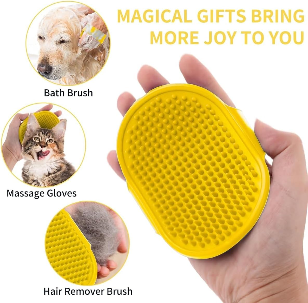 Kiuiom Pet Protective Collar, Cat Recovery Cone, Soft Yellow Cotton, Adjustable Size M (13-27Cm), Sunflower Shape, Anti-Bite, Post-Surgery & Injury Protection