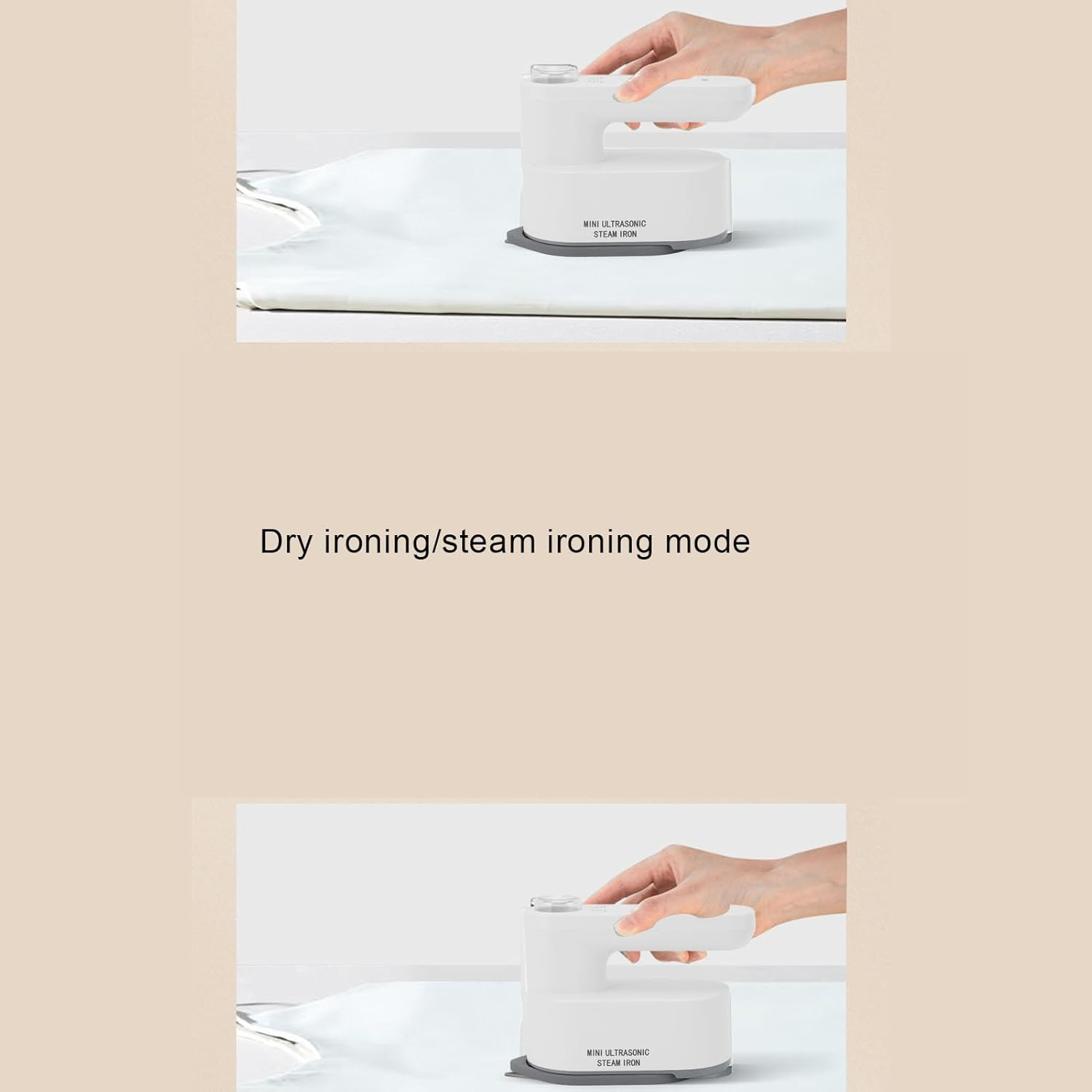 Cordless Portable Mini Steam Iron for Clothes, Handheld Rechargeable Travel Iron with Fast Heat, 2-Level Temp Control & Storage Bag, Compact for Home or Business Trips image number 5