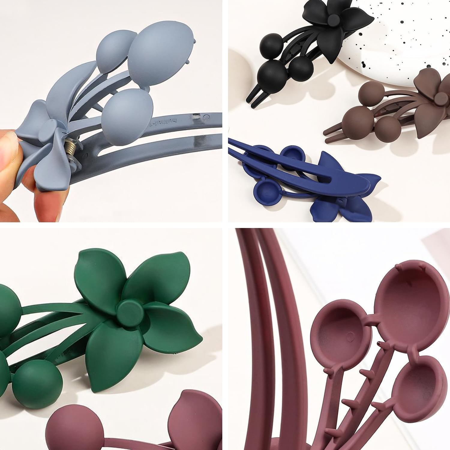 Pack of 7 Flower Hair Pins, Simple and Versatile Hairpin, Hair Accessories for Women, Hairstyle Decorations, Hairstyle Accessories image number 3