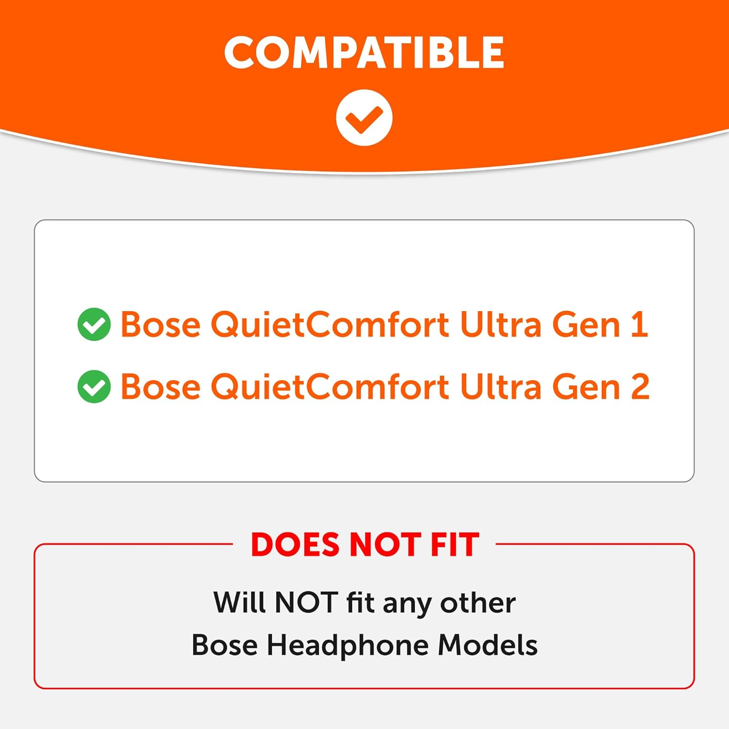 WC Freeze QC Ultra &ndash; Cooling Gel Replacement Earpads Compatible with Bose Quietcomfort Ultra Gen 1 & Gen 2 by Wicked Cushions | Breathable Fabric, Extra Thick & Cool | Black - Diamond White image number 6