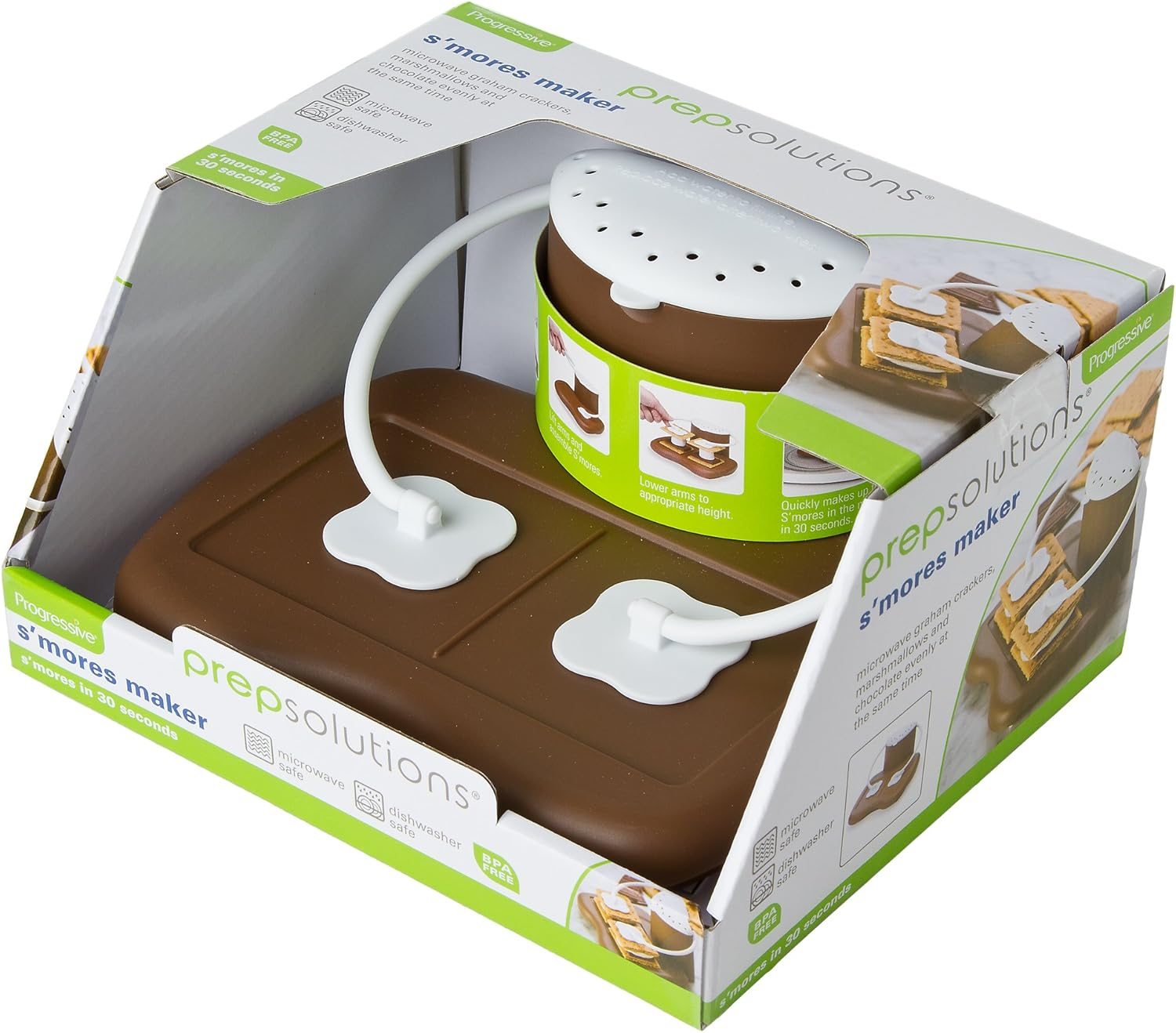 Progressive Microwave S'Mores Maker, Brown/White