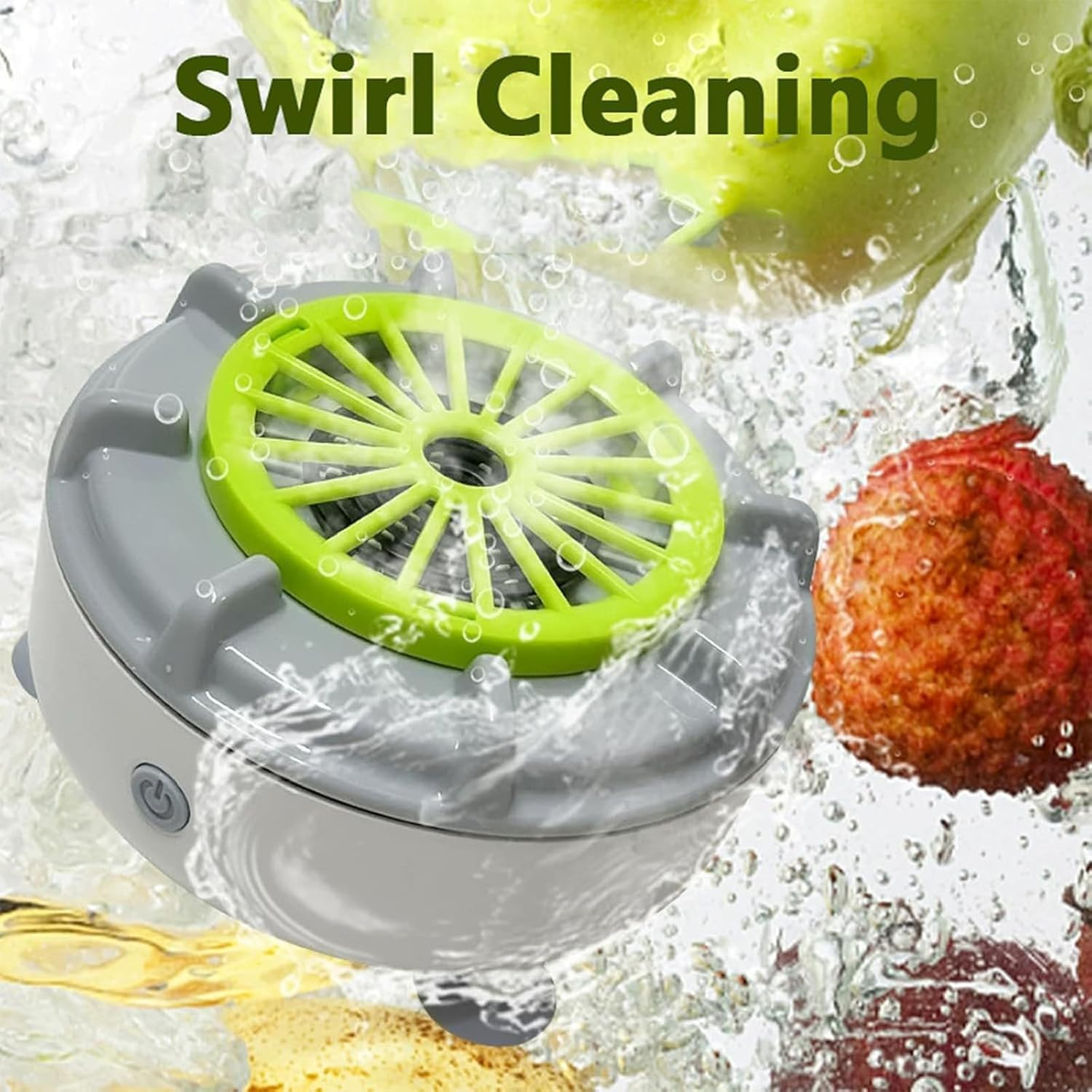 Seattleget Efficient Portable Fruit and Vegetable Washers, Seattleget Ultrasonic Vegetable Cleaner, Rechargeable Fruits Washing Machine, for Cleaning Fruits, Meat, Vegetables (1 PCS)