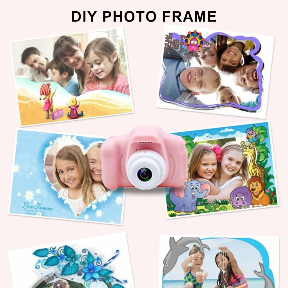Kids Camera, Kids Digital Camera, Rechargeable with 32G Sd Card. Portable Child Digital Video Camera, Kids Camera Toys for 3-12 Years Old Boys Girls. Ideal for Christmas, Birthday Gifts Pink