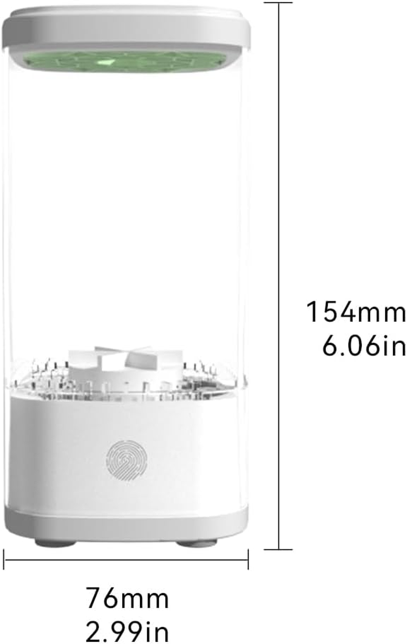 Flohsen Electric Makeup Brush Cleaner, Multi-Functional Cosmetic Brush Cleaner, Portable Automatic Makeup Brush Cleaning Solution with Dryer-Holder, Charger, USB-C Cable, Beauty Women image number 3