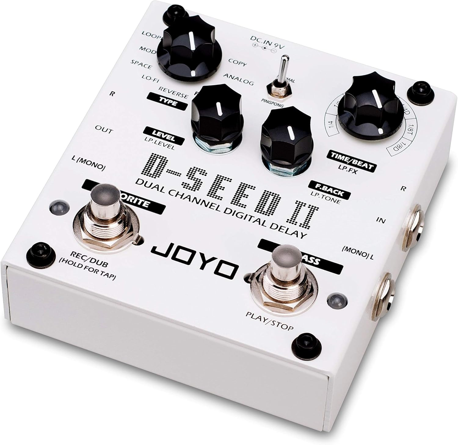 JOYO D-SEED-II Dual Channel Digital Delay Guitar Pedal image number 4