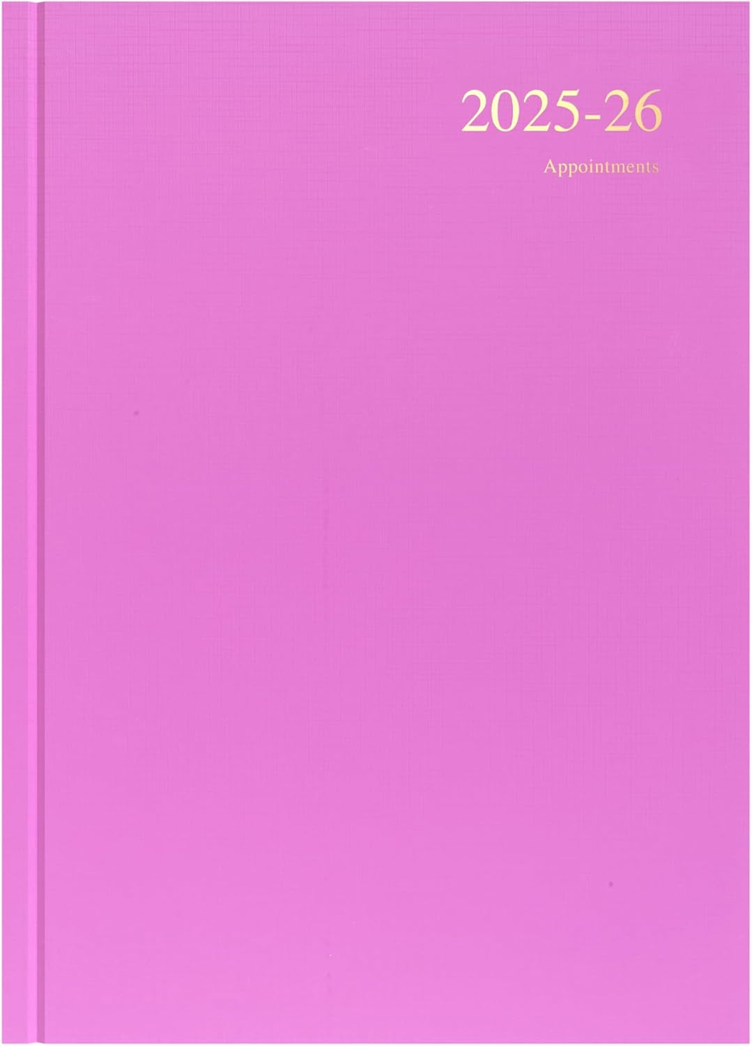 Collins 'Essentials' 12 Month Mid/Academic Year Planner, July 2025-July 2026 Day-To-Page Appointments Diary, A4 Hard Cover, Pink image number 1