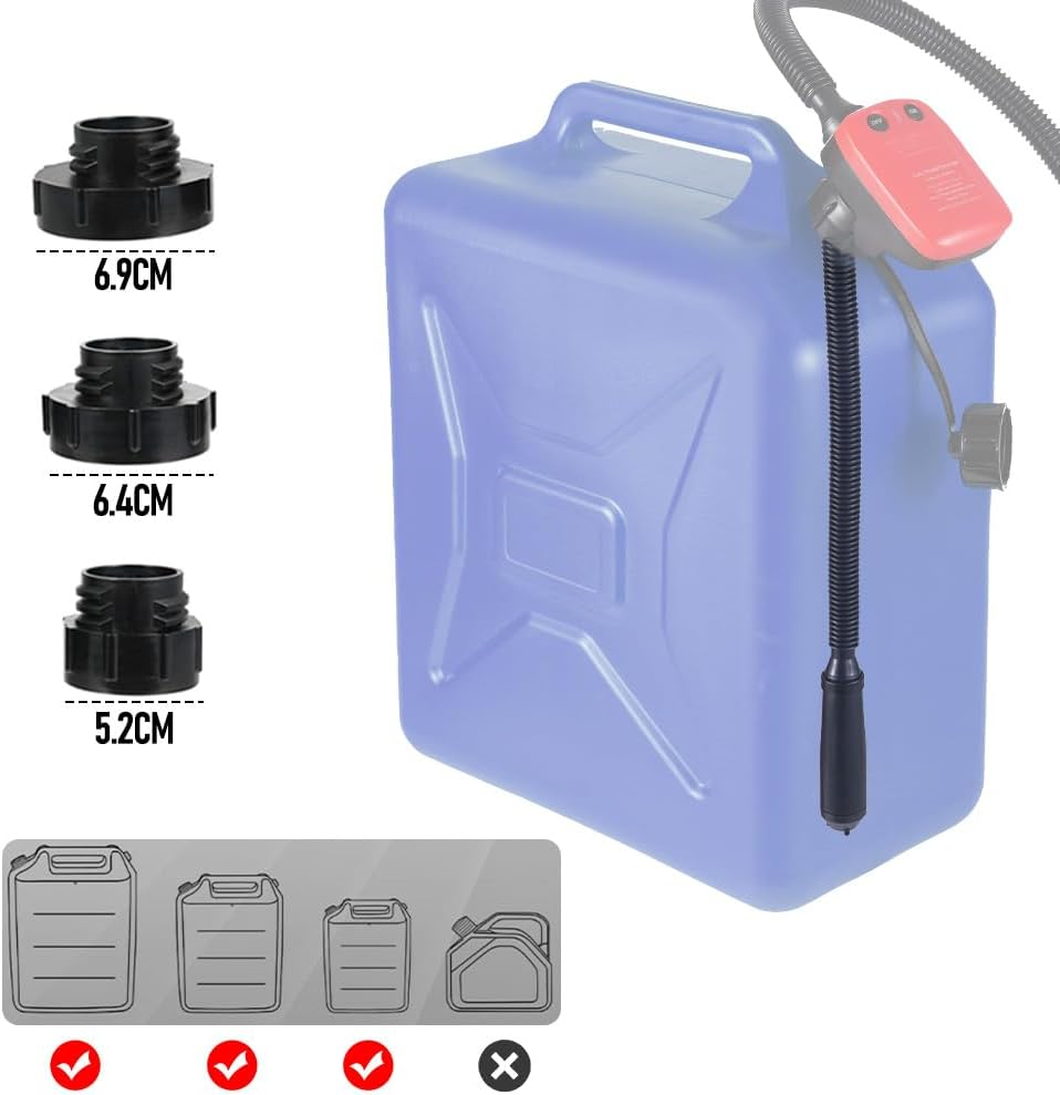ALSTON 12V Portable Electric Oil & Diesel Transfer Pump, 14.4LPM/3.2GPM, Auto-Stop Sensor, 3 Power Supply Options image number 1