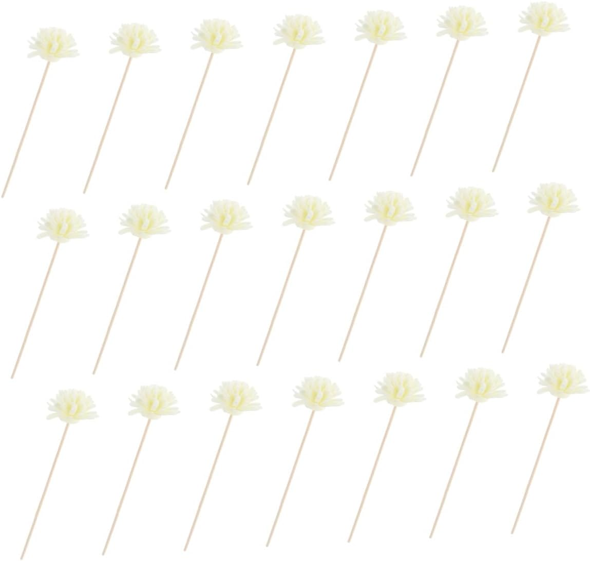 Aroma Diffuser Flower Sticks 20Pcs Artificial Reed Diffusers Decorative Handcrafted Scented Rattan Sticks for Home Fragrance and Aromatherapy image number 4